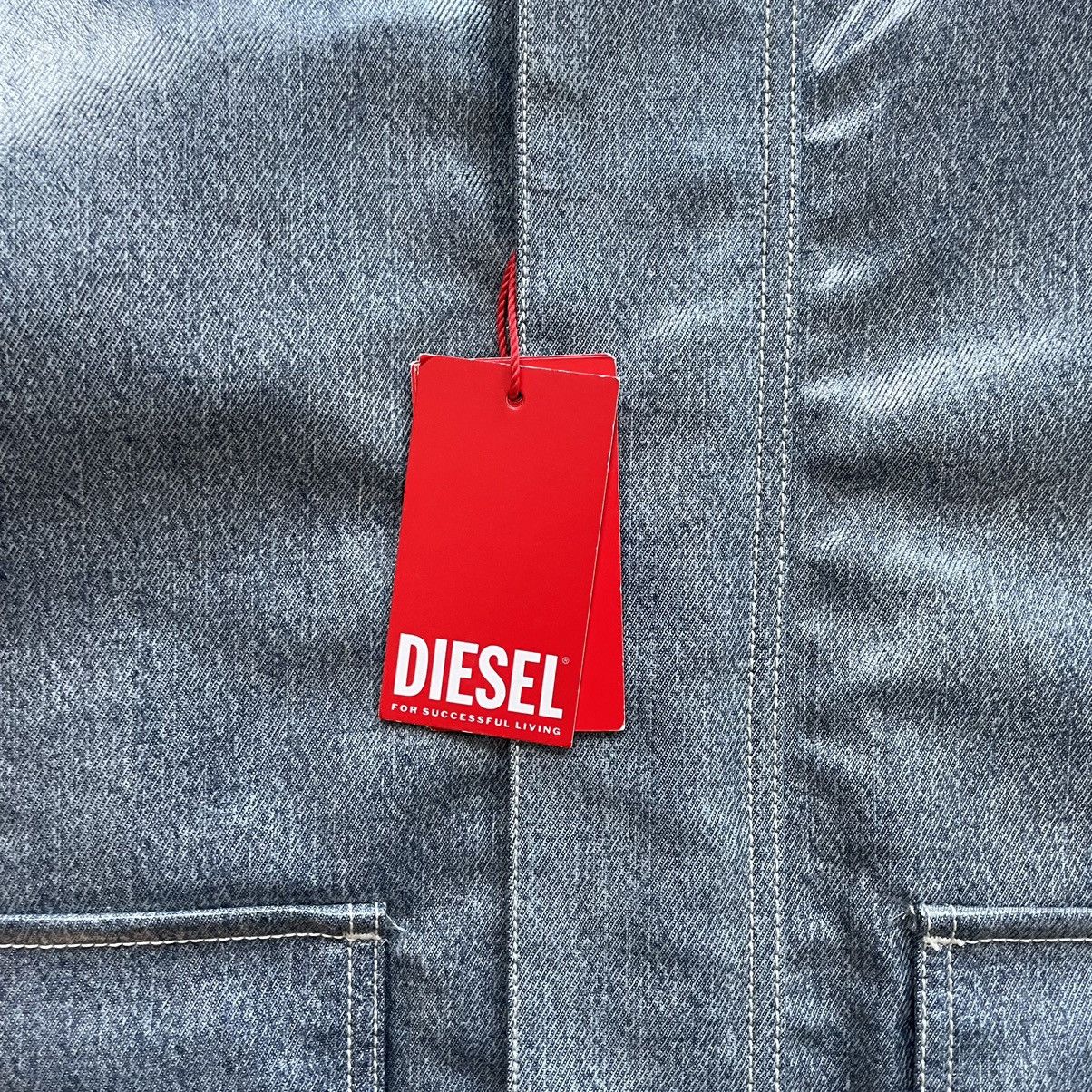 Diesel D-Sury Giacca Raincoat Denim Jacket Size US XL / EU 56 / 4 - 9 Thumbnail