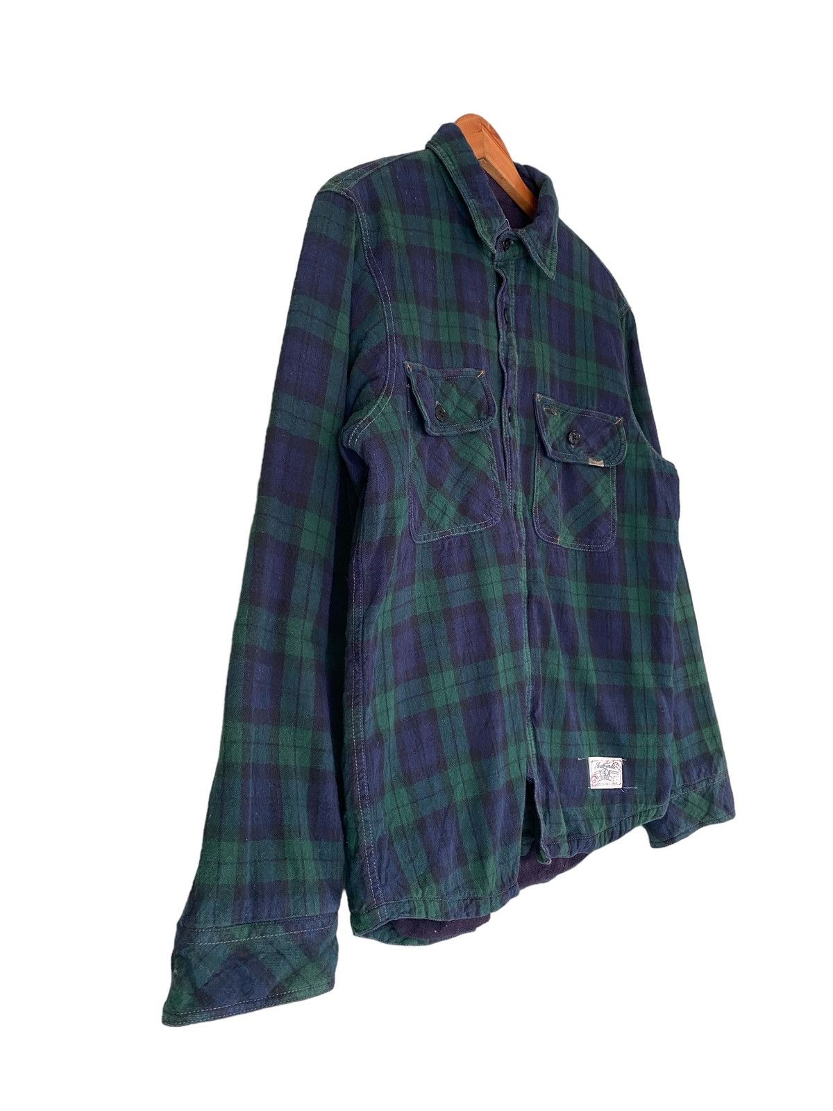 Avirex AVIREX LTD Linen Plaid Button Shirt Long Sleeve Size US XL / EU 56 / 4 - 7 Thumbnail