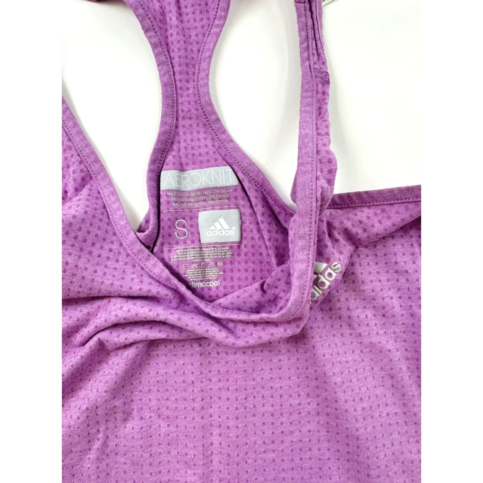 Adidas Adidas Tank Top Womens Small Purple Running Racerback Sleeveless Pullover Activewear Breathable Basic Women's S Purple Running & Jogging Size S / US 4 / IT 40 - 3 Thumbnail