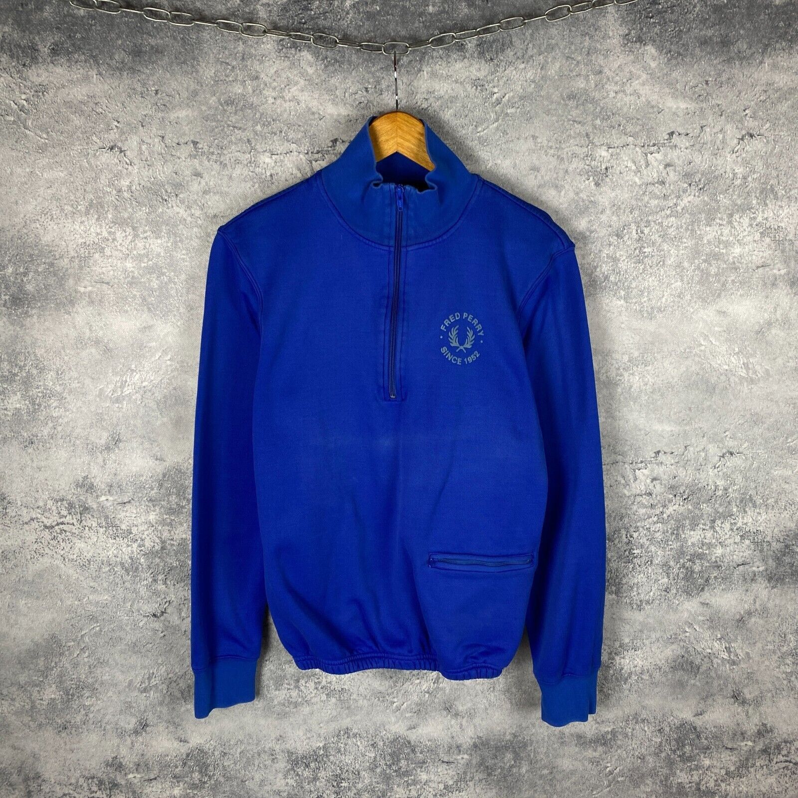 Fred Perry Fred Perry 1/3 Zip Sweatshirt Men's Size M Blue Long Sleeve` Size US M / EU 48-50 / 2 - 1 Thumbnail