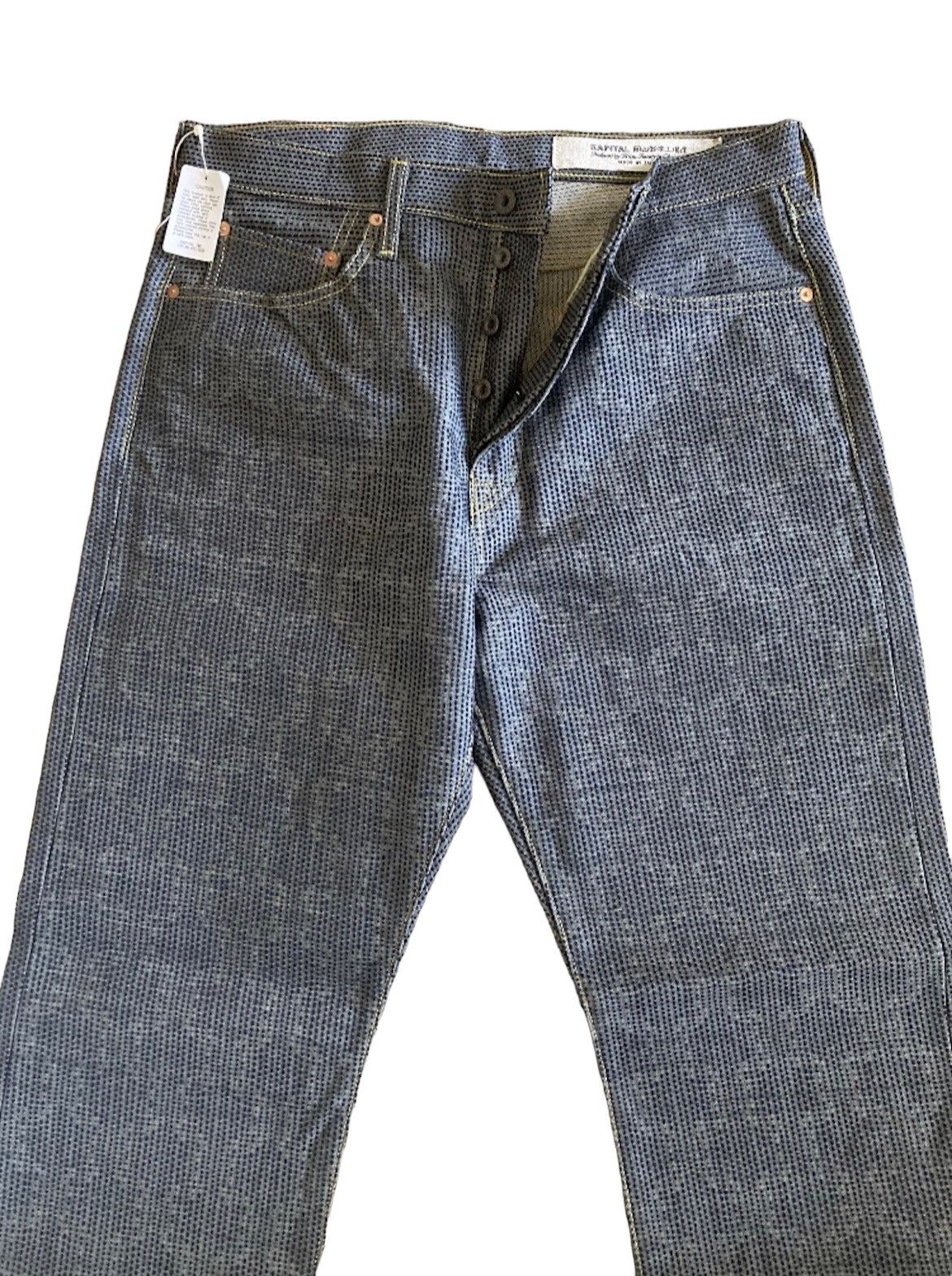 Kapital × Kapital Kountry Kapital Century Denim Indigo No 7S 5p Monkey Cisco- Stone Size US 34 / EU 50 - 2 Thumbnail