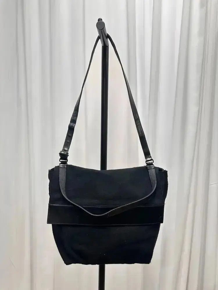 Yohji Yamamoto Leather Joint Shoulder Bag-2507