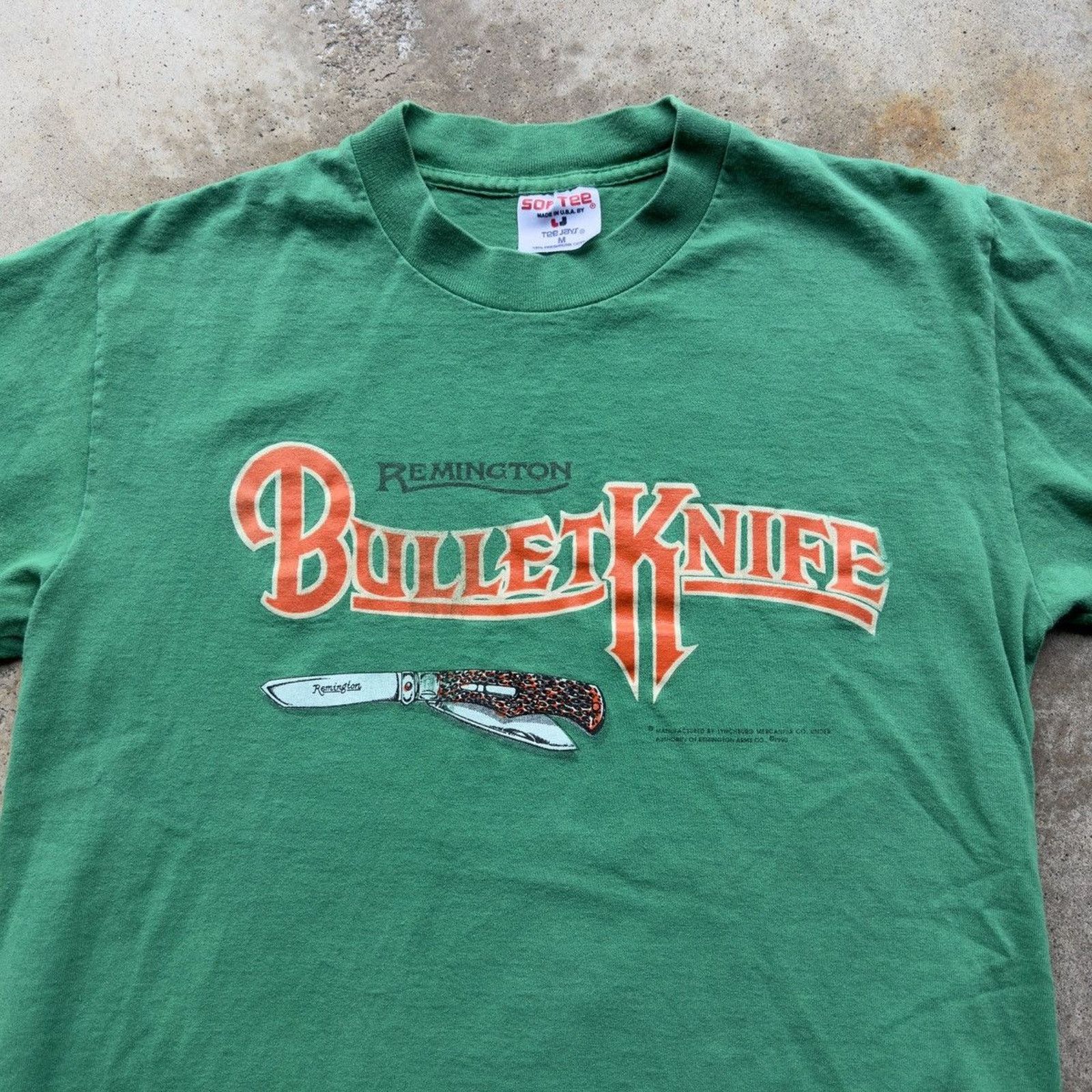 Vintage VINTAGE 90s REMINGTON BULLET KNIFE TEE GREEN M Size US M / EU 48-50 / 2 - 3 Thumbnail