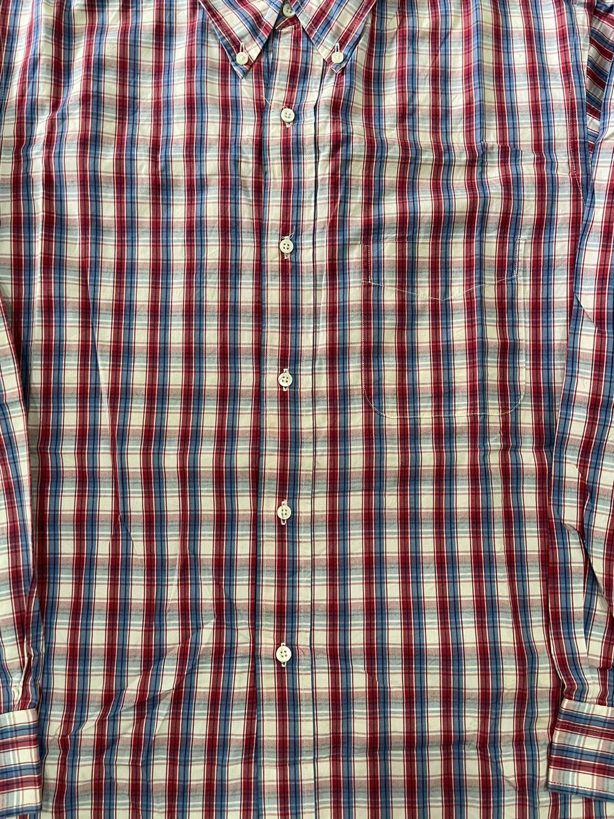 Sugar Cane SUGAR CANE JAPAN M21468 MADRAS TARTAN WORKSHIRT GUSSET LARGE Size US L / EU 52-54 / 3 - 6 Thumbnail