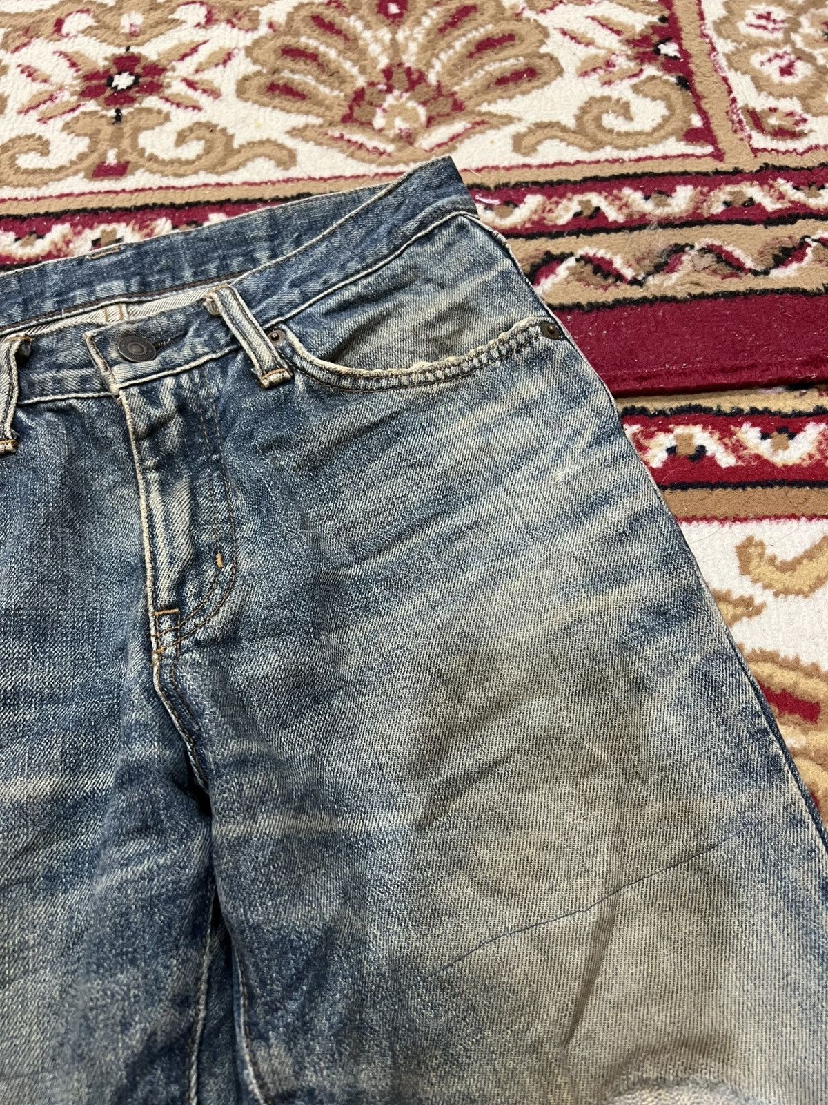 Edwin 🌈Flare Vintage Edwin Extra Extreme Distress Jean Size US 28 / EU 44 - 8 Thumbnail