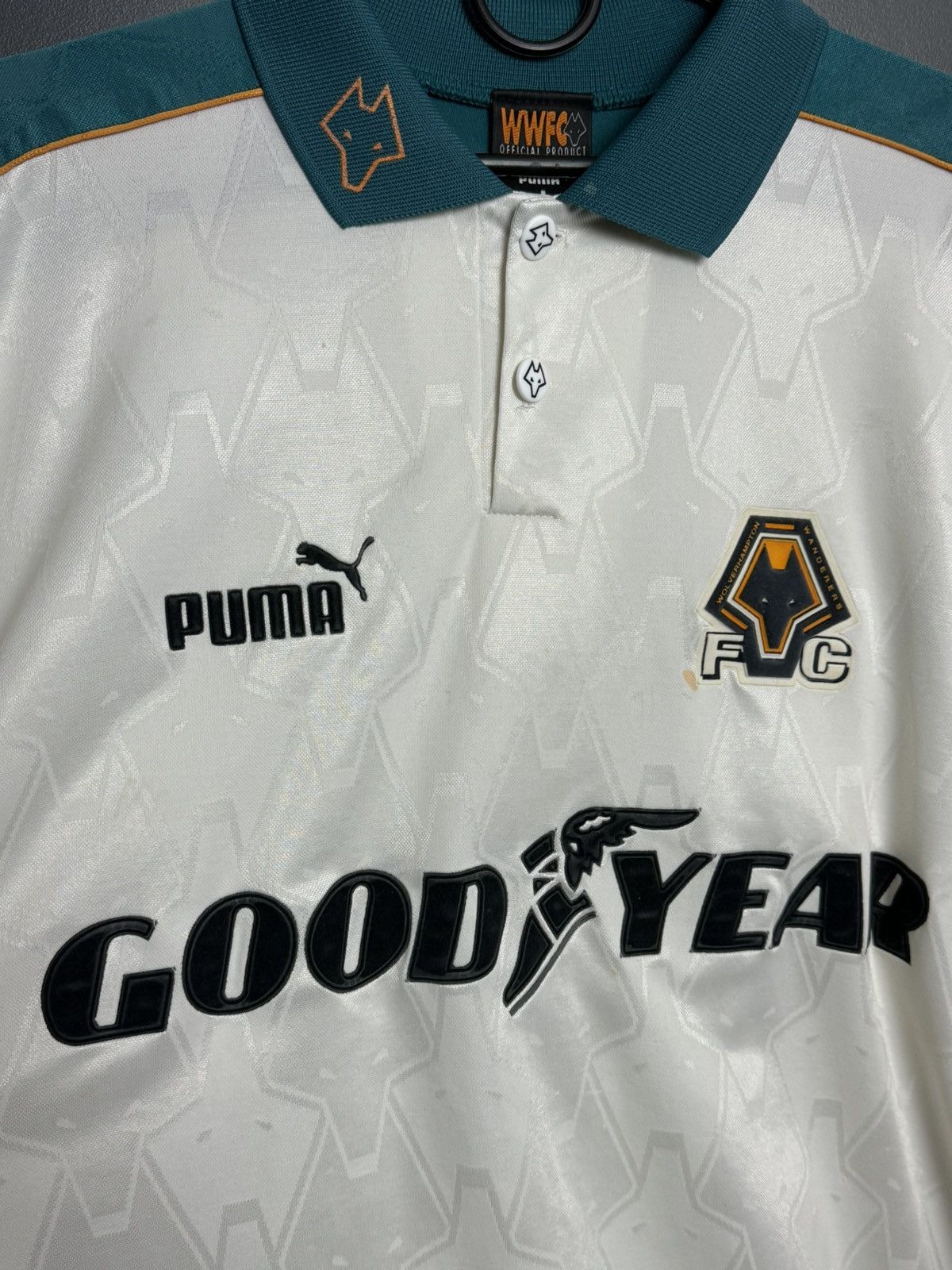 Puma Wolverhampton Wanderers 97/99 Away Football Jersey Size US L / EU 52-54 / 3 - 3 Thumbnail