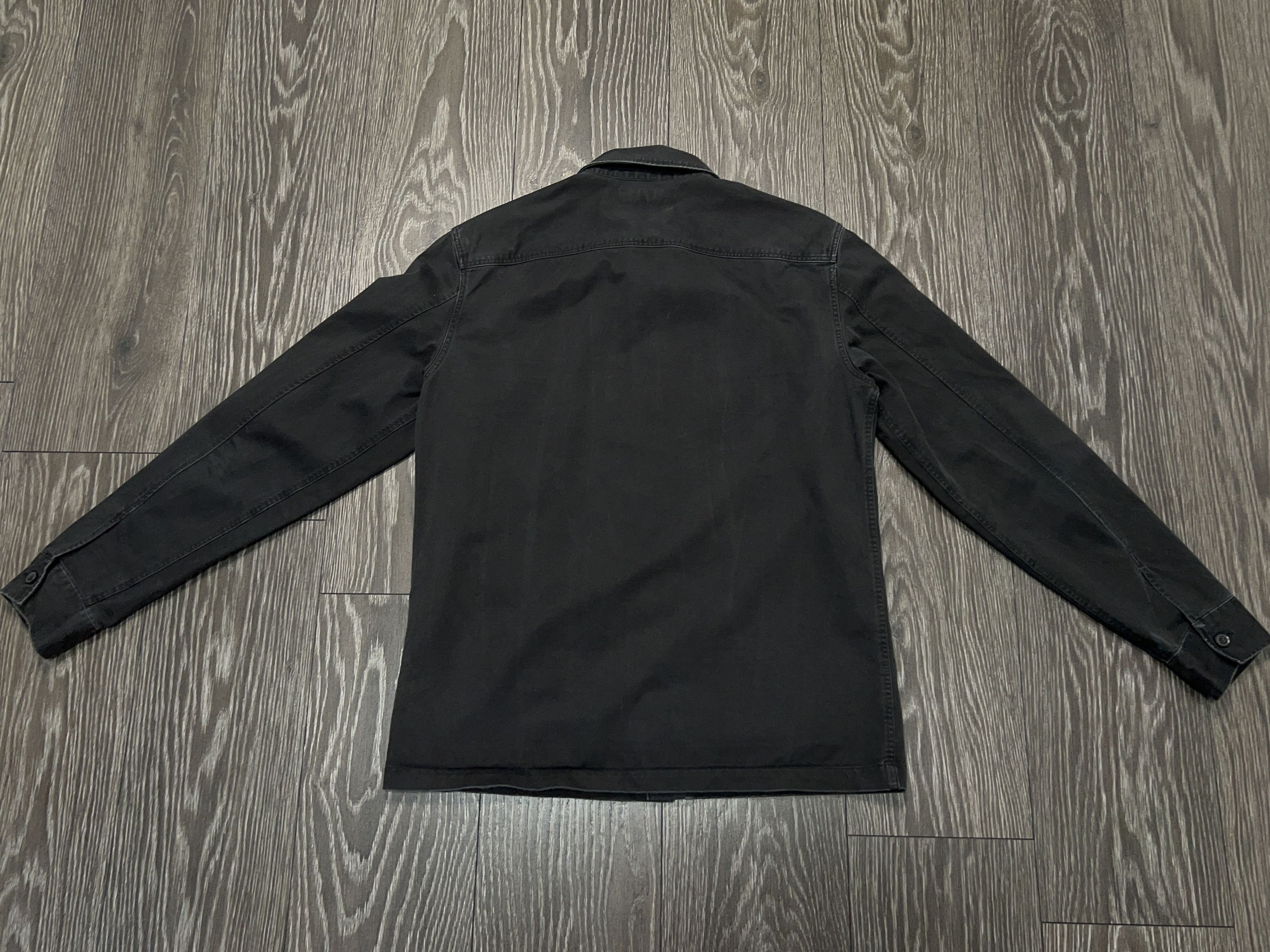 Allsaints Firebase Cotton Dark Gray Distressed Long Sleeve Shirt Size US L / EU 52-54 / 3 - 14 Thumbnail