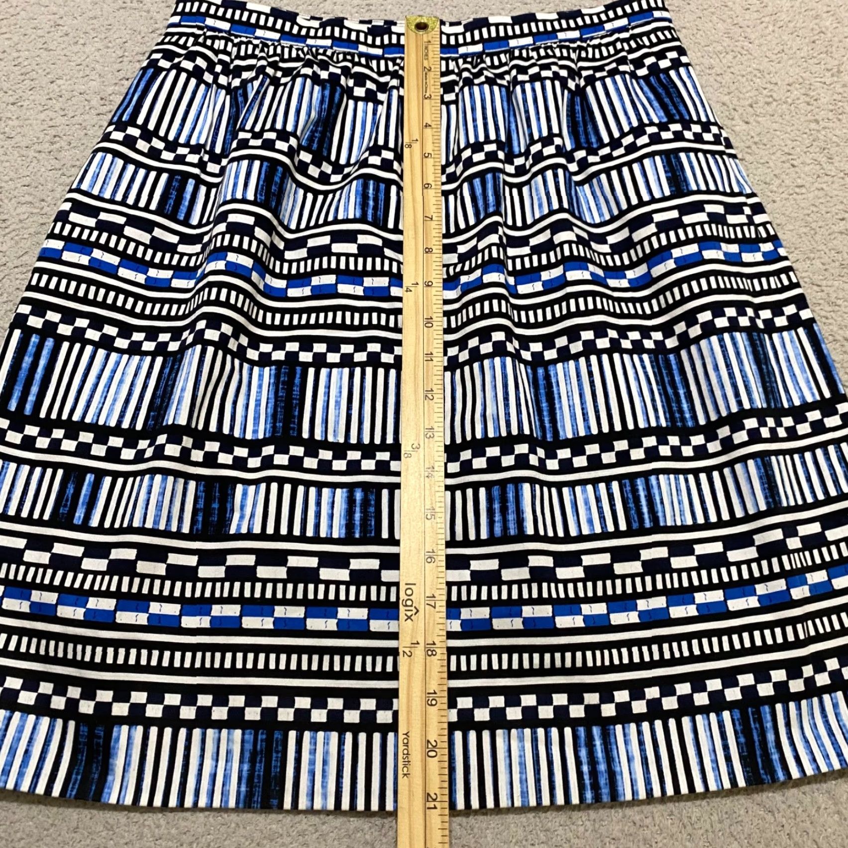 J.Crew J. Crew Skirt Womens sz 8 Multicolor Geometric Pockets A-Line Size 30" / US 8 / IT 44 - 5 Thumbnail