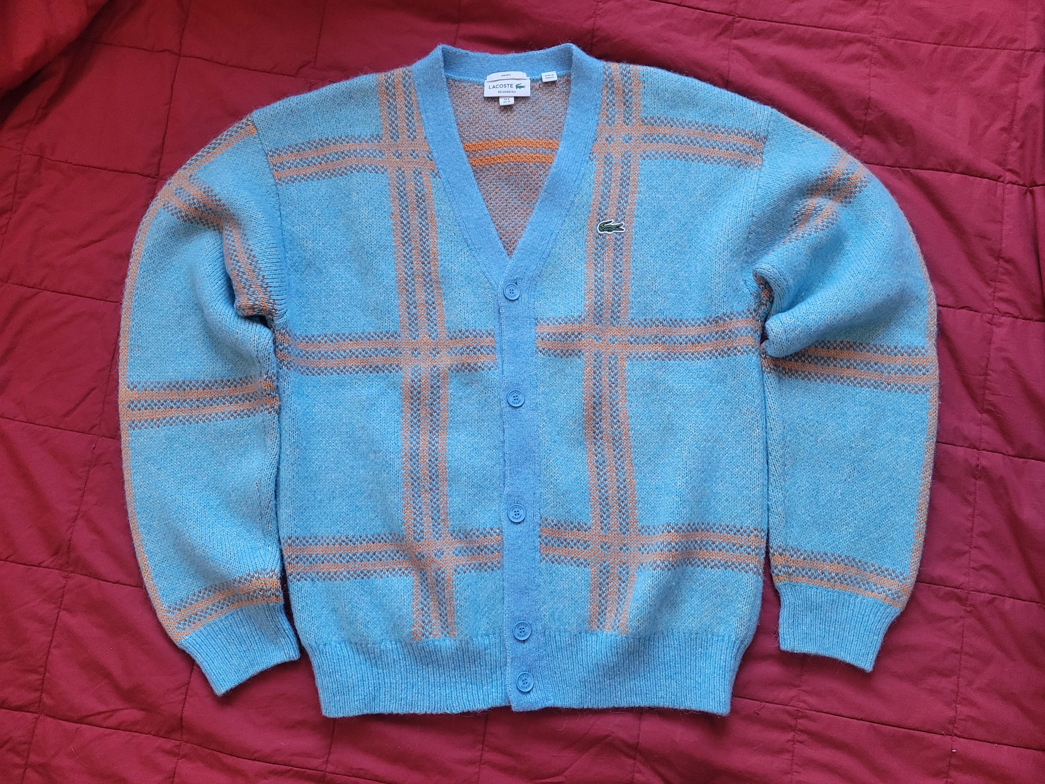 Lacoste Lacoste wool cardigan Size US M / EU 48-50 / 2 - 1 Thumbnail