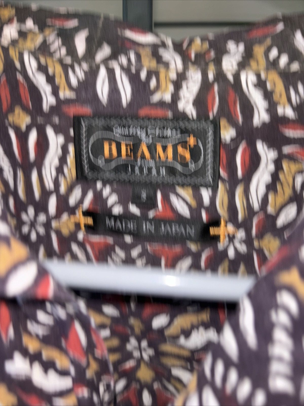 Beams Plus BEAMS PLUS Casual Shirt brown, white, orange aloha pattern Size US S / EU 44-46 / 1 - 2 Thumbnail