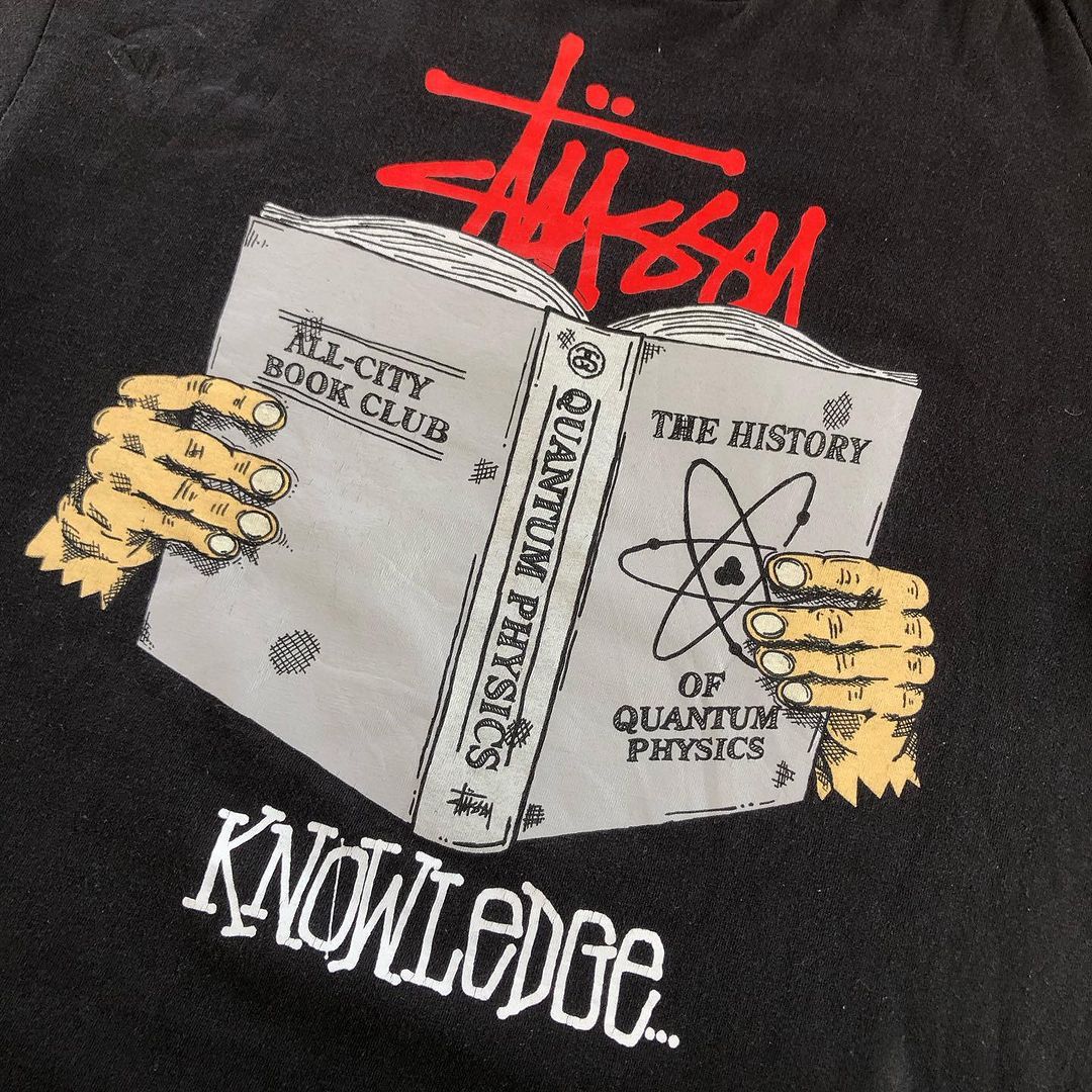 Stussy Vintage Stussy Shirt Knowledge Quantum Physics Size US L / EU 52-54 / 3 - 3 Thumbnail