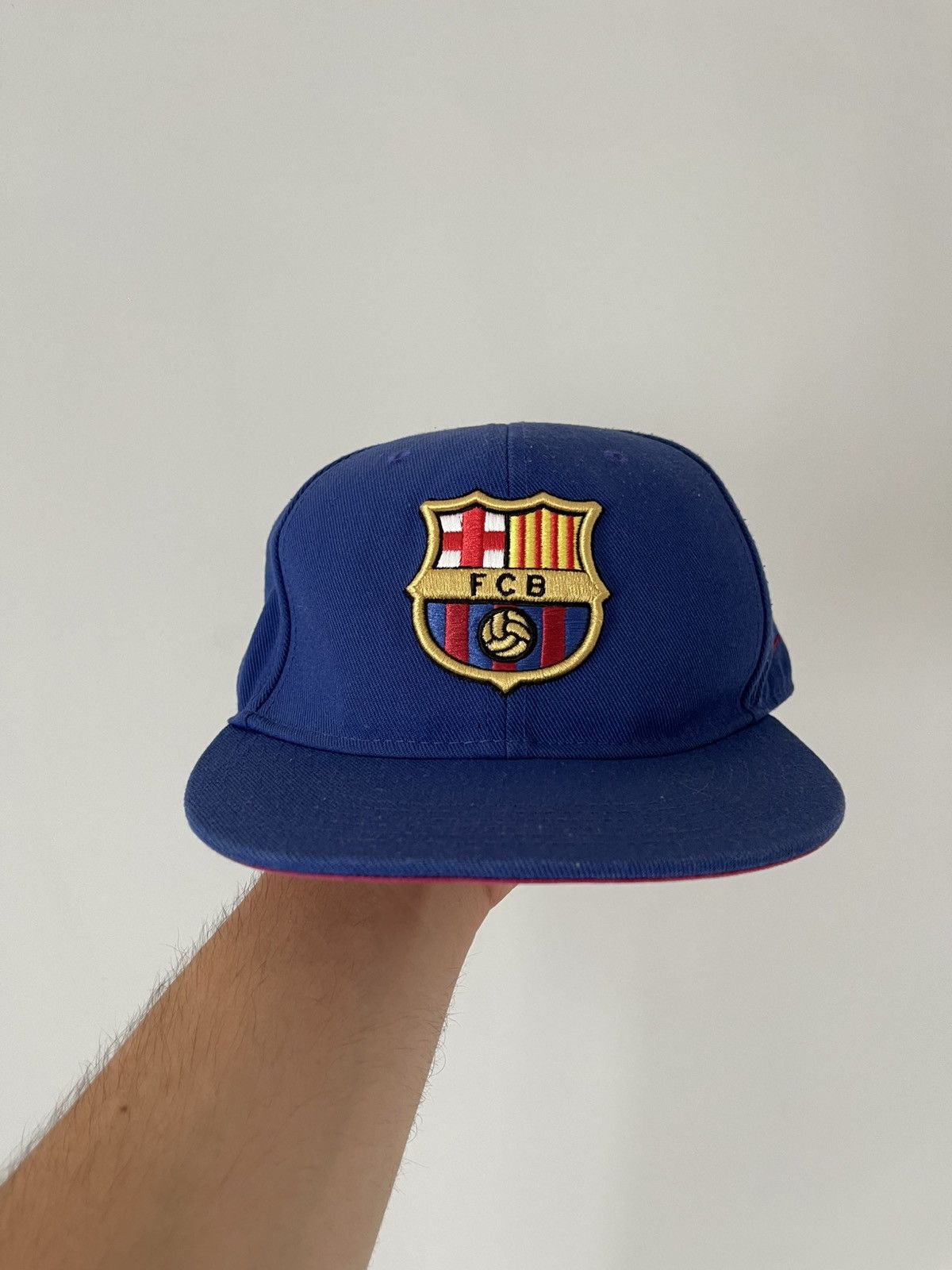 Nike NIKE FC Barcelona Soccer Football Blokecore Snapback Cap Hat Size ONE SIZE - 2 Thumbnail