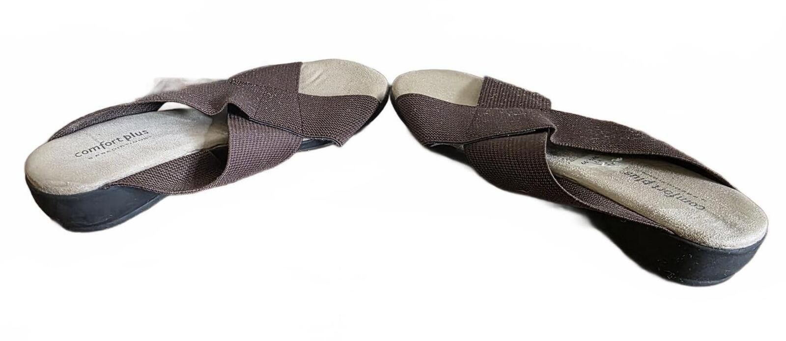 Other Comfort Plus Predictions Brown Cross Strap Slip-On Sandals 7 Size US 7 / IT 37 - 7 Thumbnail