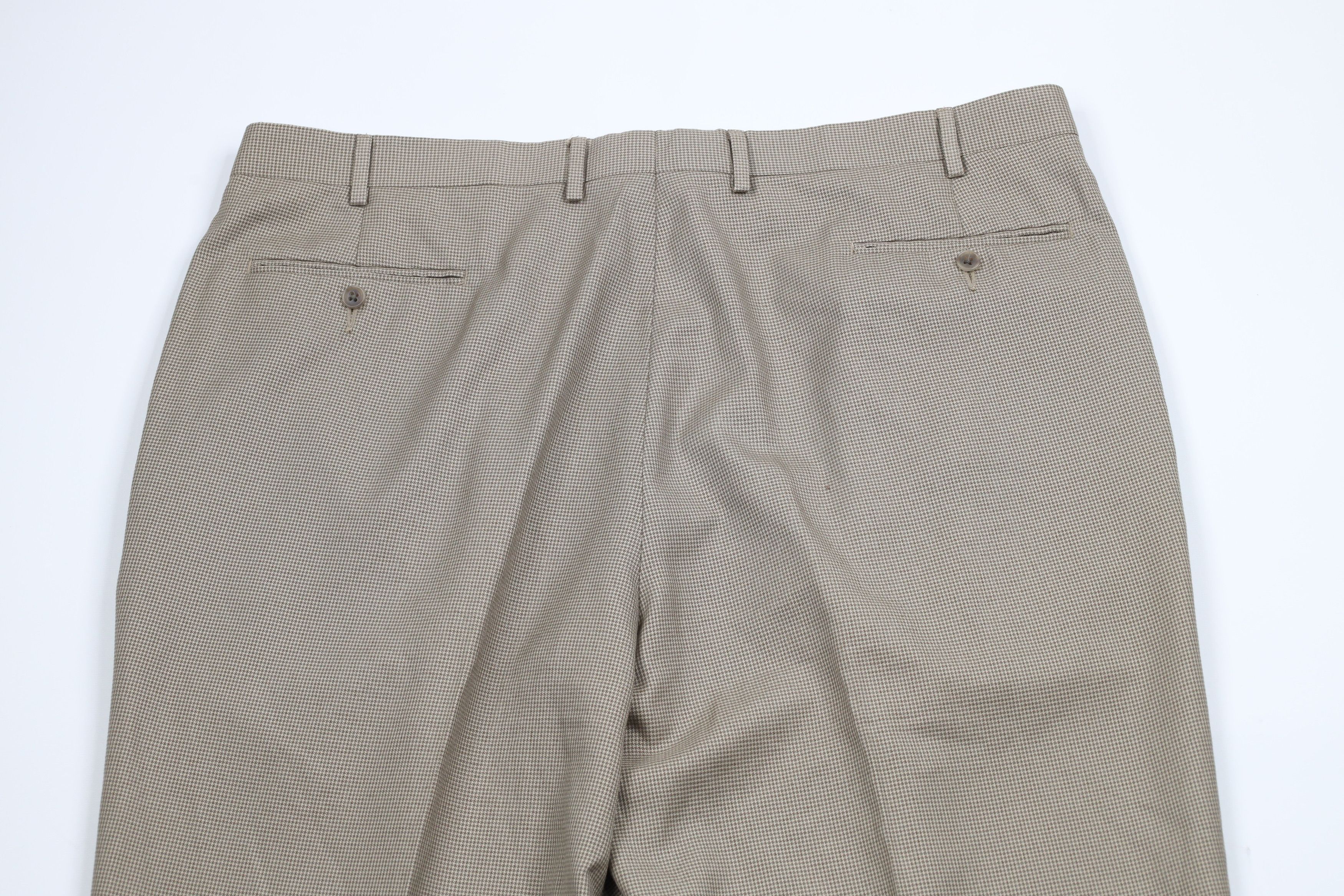Ralph Lauren × Vintage Vintage 90s Ralph Lauren Houndstooth Wide Leg Chino Pants Size US 42 / EU 58 - 11 Thumbnail