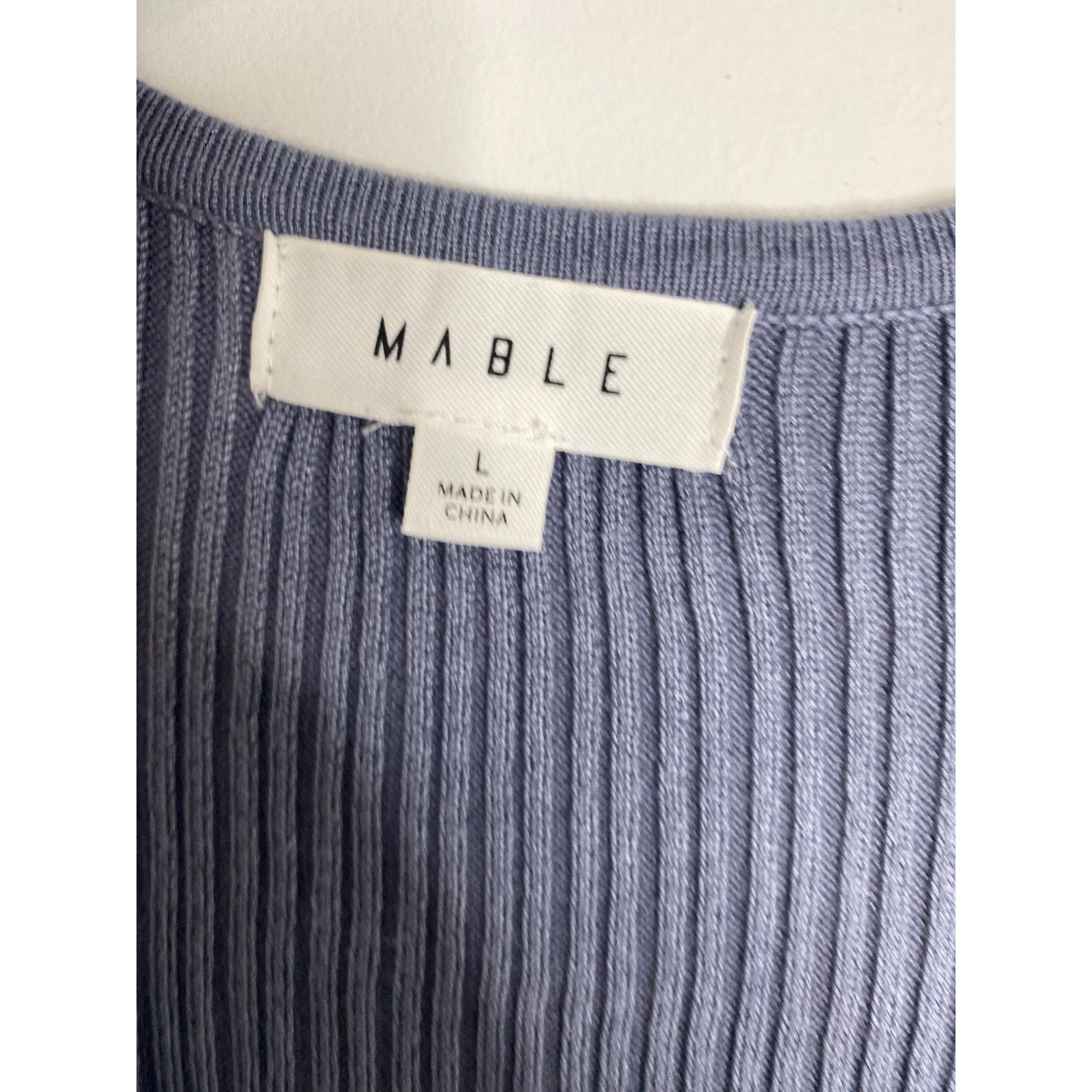 Other MABLE WOMEN'S STEEL GRAY BODYCON MIDI RIBBED SWEATER DRESS S Size L / US 10 / IT 46 - 5 Thumbnail