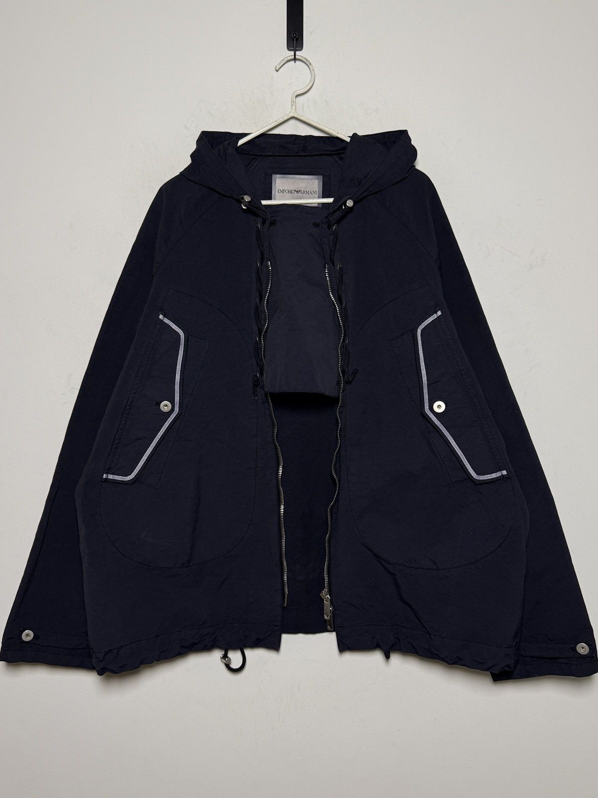 Giorgio Armani Armani shimmer nylon multipocket light smock jacket Size US XL / EU 56 / 4 - 3 Thumbnail