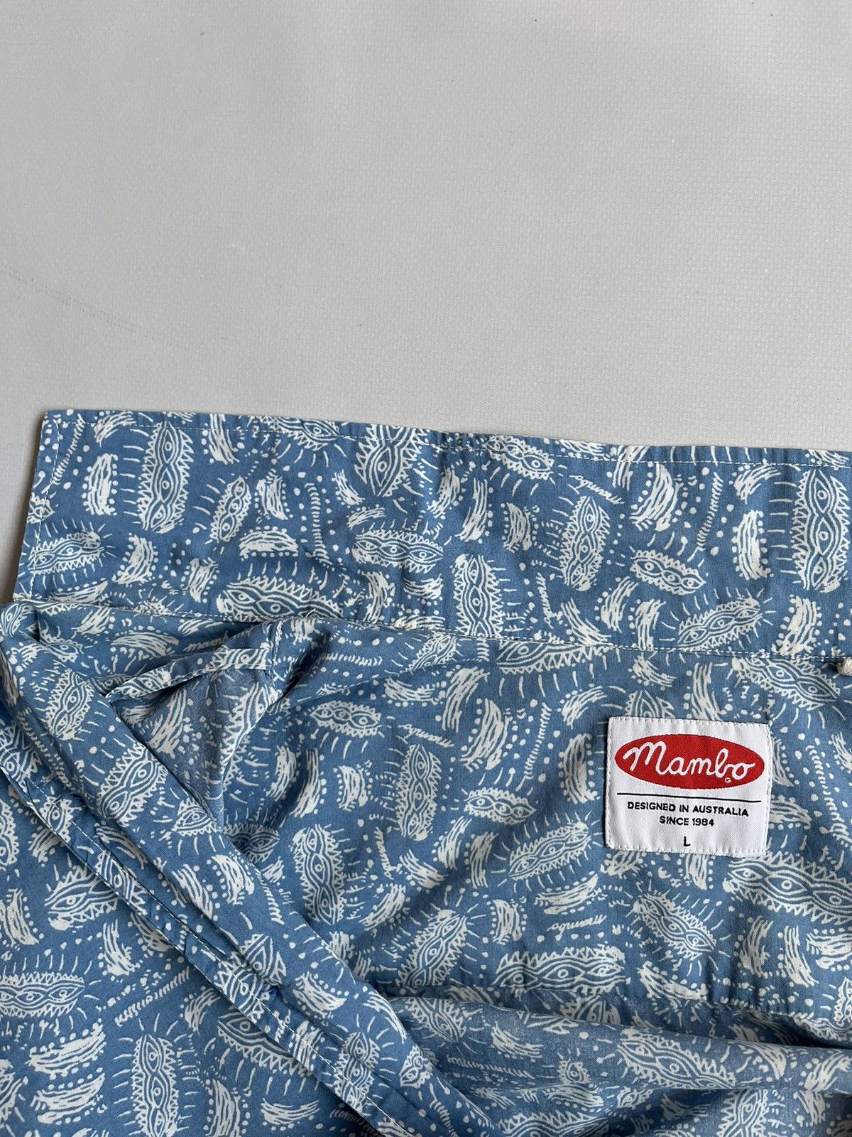 Mambo MAMBO Australia Men Blue Hawaiian Printed Button Up Shirt Size US L / EU 52-54 / 3 - 5 Thumbnail