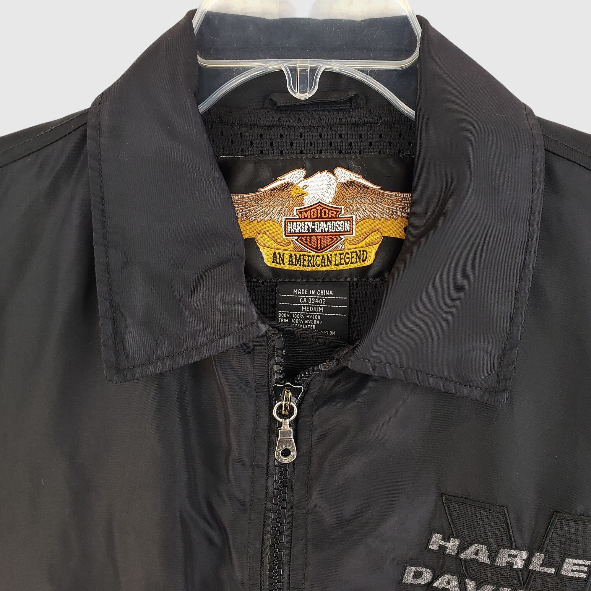 Harley Davidson Vintage Harley-Davidson Bomber Jacket With Embroidered Logos Size US M / EU 48-50 / 2 - 4 Thumbnail