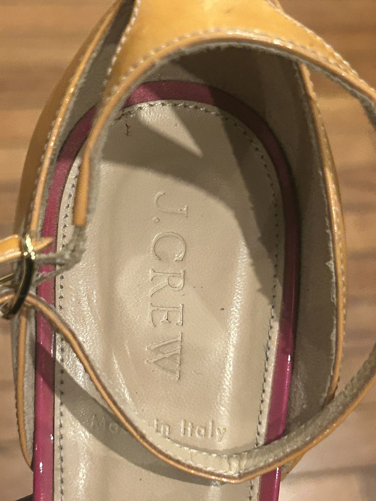 J.Crew Nude Orange J.CREW D'Orsay Patent Leather Size US 8.5 / IT 38.5 - 8 Thumbnail