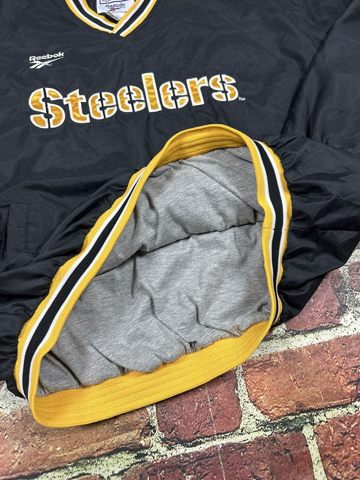 NFL × Reebok × Vintage Vintage Pittsburgh Steelers NFL Pro Line Windbreaker Jacket Size US XXL / EU 58 / 5 - 11 Thumbnail