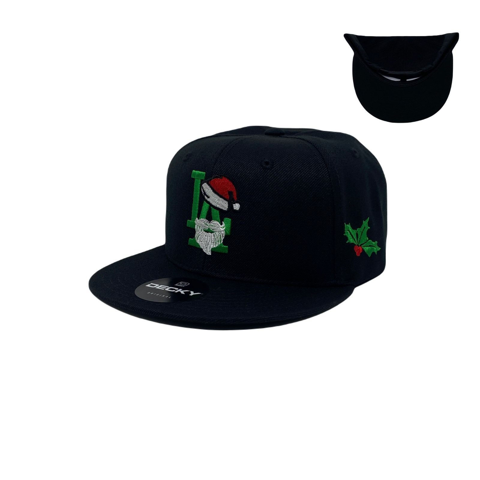 Other Los Angeles LA Santa Clause Christmas Beard Snapback Hat Size ONE SIZE - 1 Thumbnail