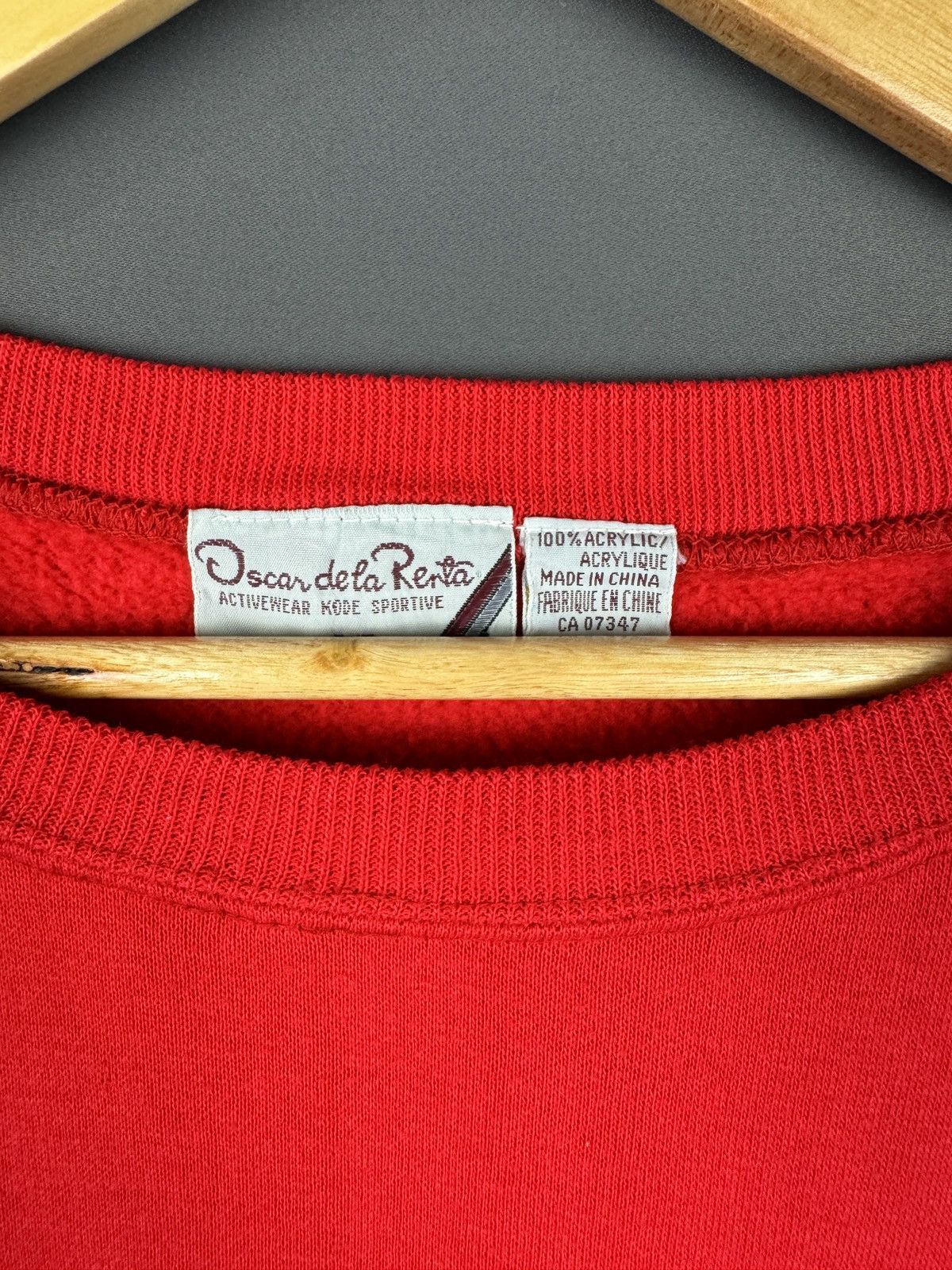 Designer Vintage Oscar Dela Renta Red Shirt Size Small Size S / US 4 / IT 40 - 14 Thumbnail