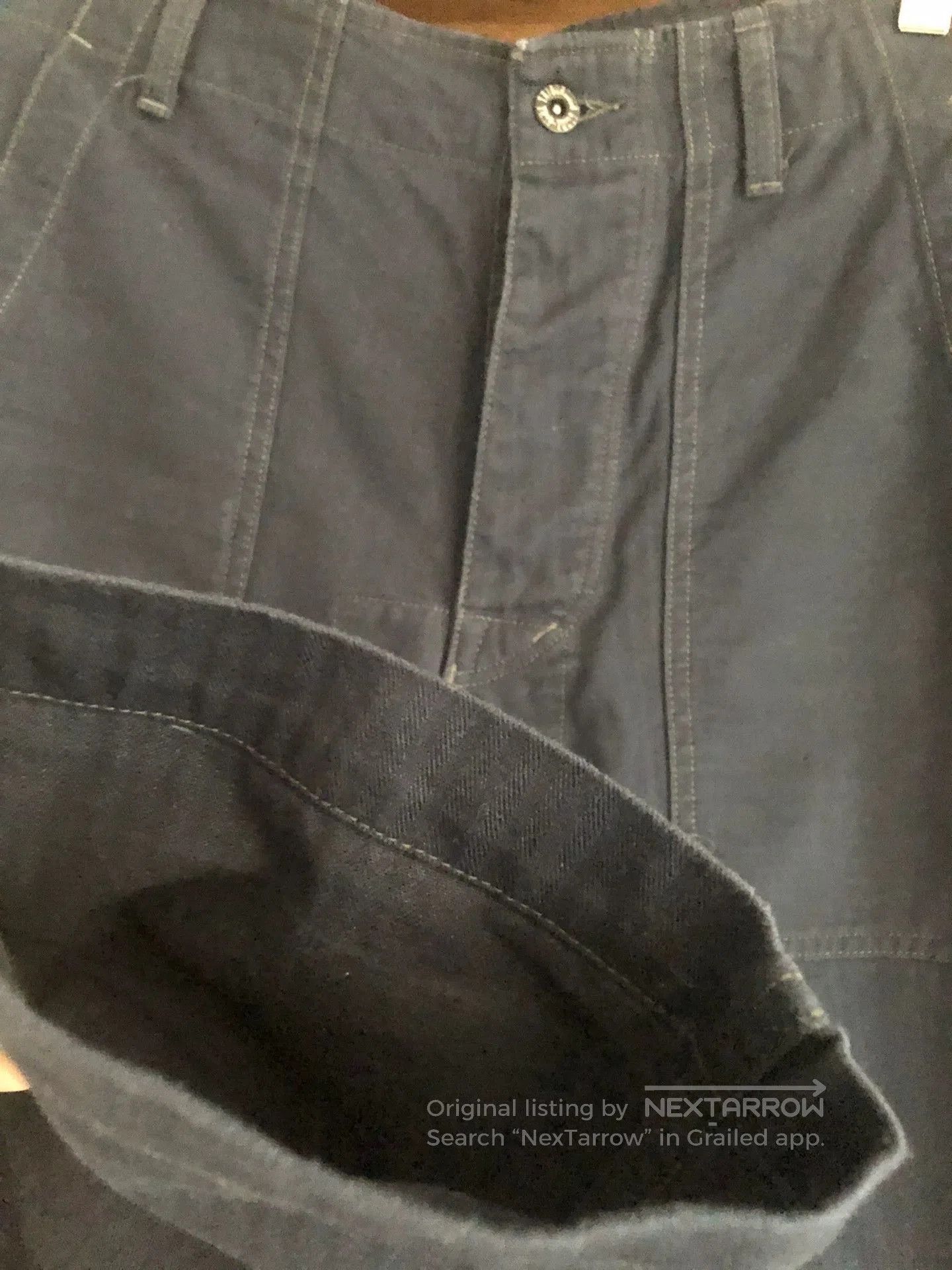 Japanese Brand vintage blue work pants with unique details. Size US 30 / EU 46 - 2 Thumbnail