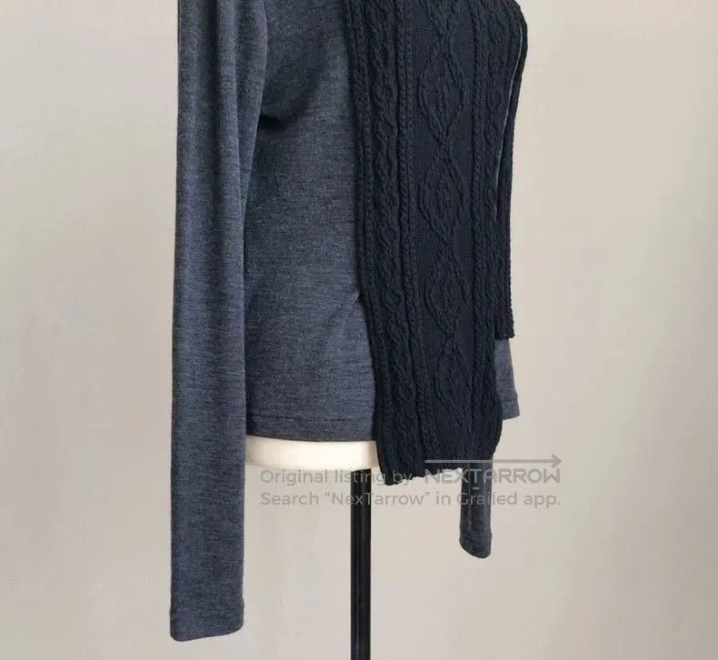 Yohji Yamamoto Yohji Yamamoto Y's Knit Panel Long Sleeve Top Size US M / EU 48-50 / 2 - 5 Thumbnail
