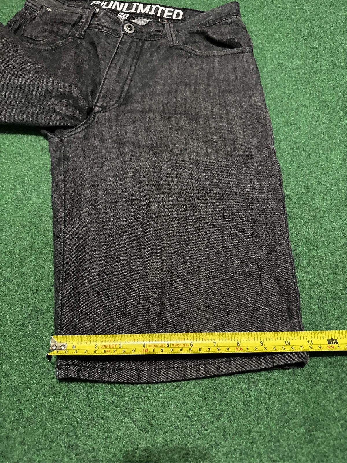 Ecko Unltd. Ecko Unltd Baggy Black Jorts Grunge 34 14” Denim Shorts Size US 34 / EU 50 - 7 Thumbnail