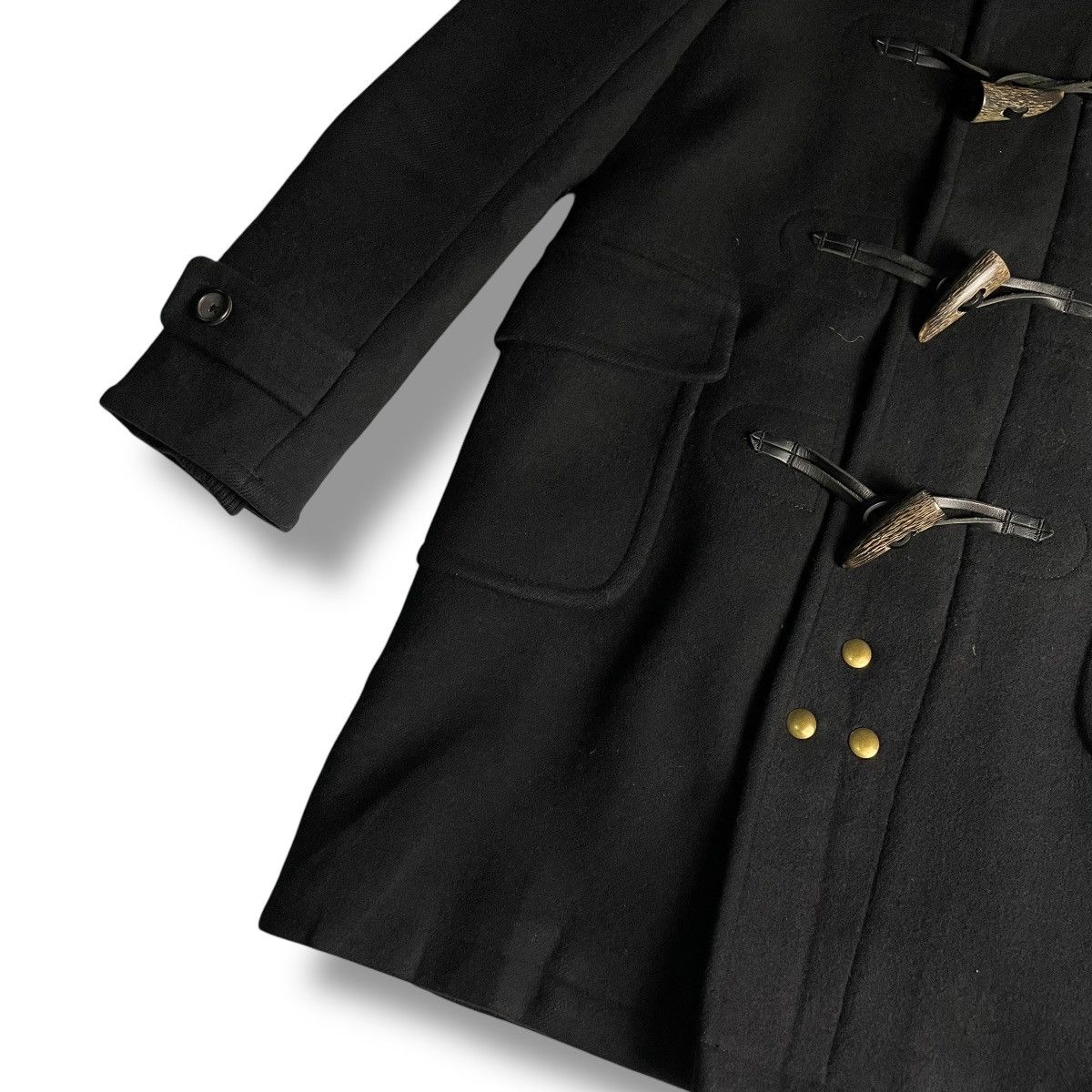 Japanese Brand × MasterPiece × SCYE 🇯🇵 MASTERPIECE x SCYE HOODED WOOL DUFFLE COAT Size US M / EU 48-50 / 2 - 5 Thumbnail