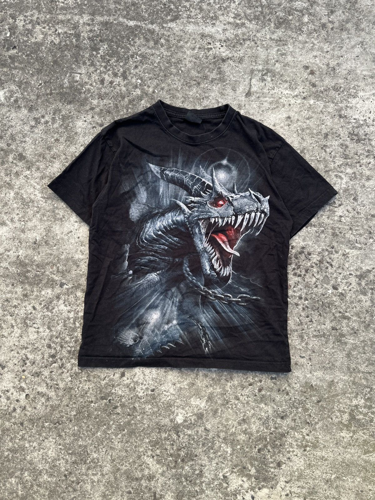 Vintage Vintage Spiral Skull Dragon Big Logo Streetwear USA Alt M Size US M / EU 48-50 / 2 - 1 Thumbnail