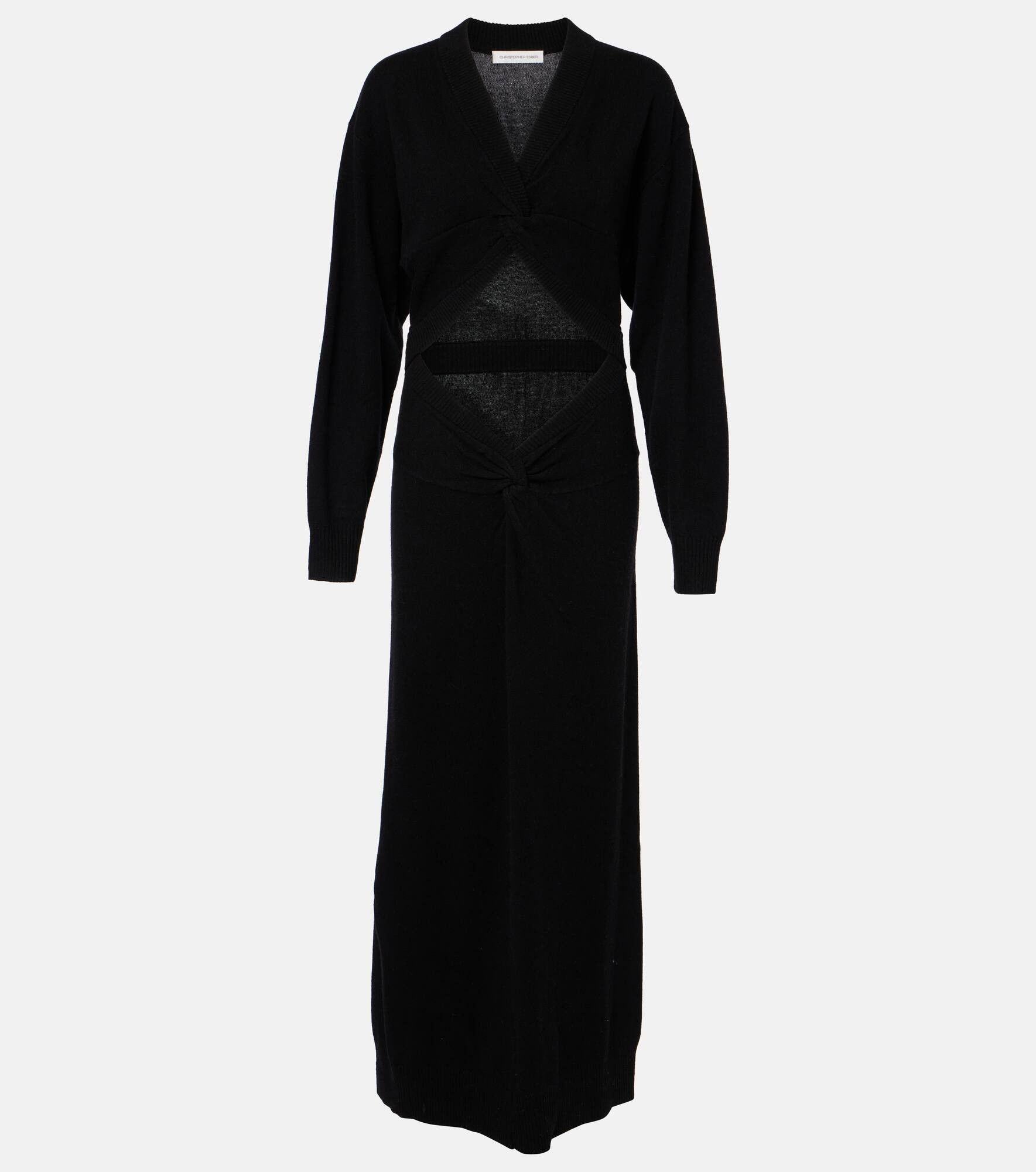 Christopher Esber Twist Disconnect Cashmere Dress Size S / US 4 / IT 40 - 4 Thumbnail