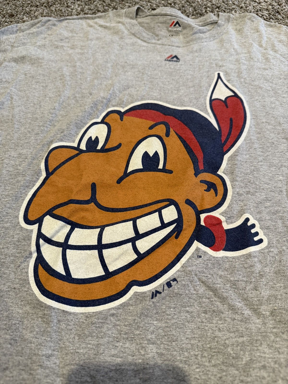 MLB × Majestic × Vintage Vintage Cleveland Indians chief wahoo tee Size US XL / EU 56 / 4 - 2 Thumbnail