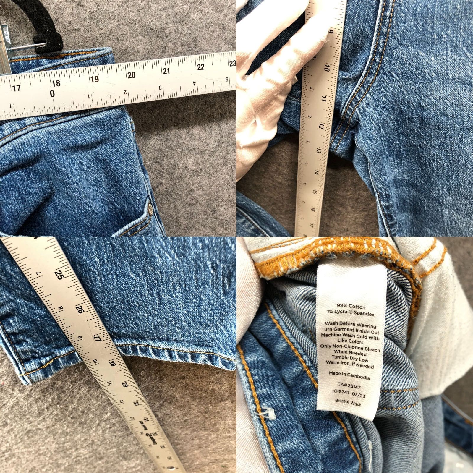 Talbots Talbots Jeans Womens 16 Blue Medium Wash High Rise Relaxed Denim 5-Pocket Stretch Straight Bristol Size 38" / US 16 / IT 52 - 8 Thumbnail