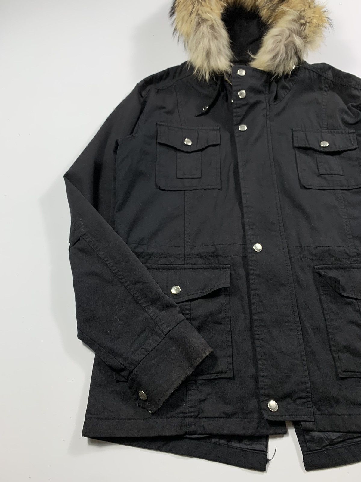 If Six Was Nine × Japanese Brand × Le Grande Bleu (L.G.B.) Crazy Fesyen Fur faded zip Hoodie ifsixwasnine lgb style Size US L / EU 52-54 / 3 - 4 Thumbnail