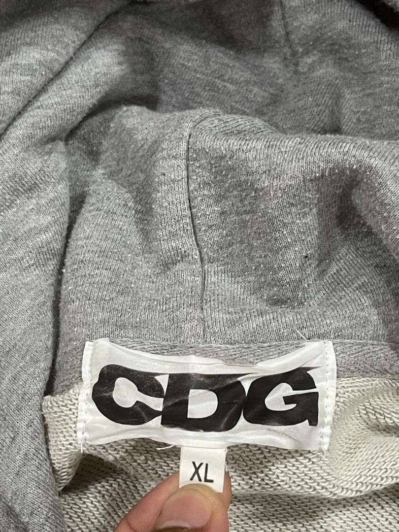 CDG by Comme des Garcons AD2019 Comme Des Garcons CDG Grey Hoodie Size US XL / EU 56 / 4 - 10 Thumbnail