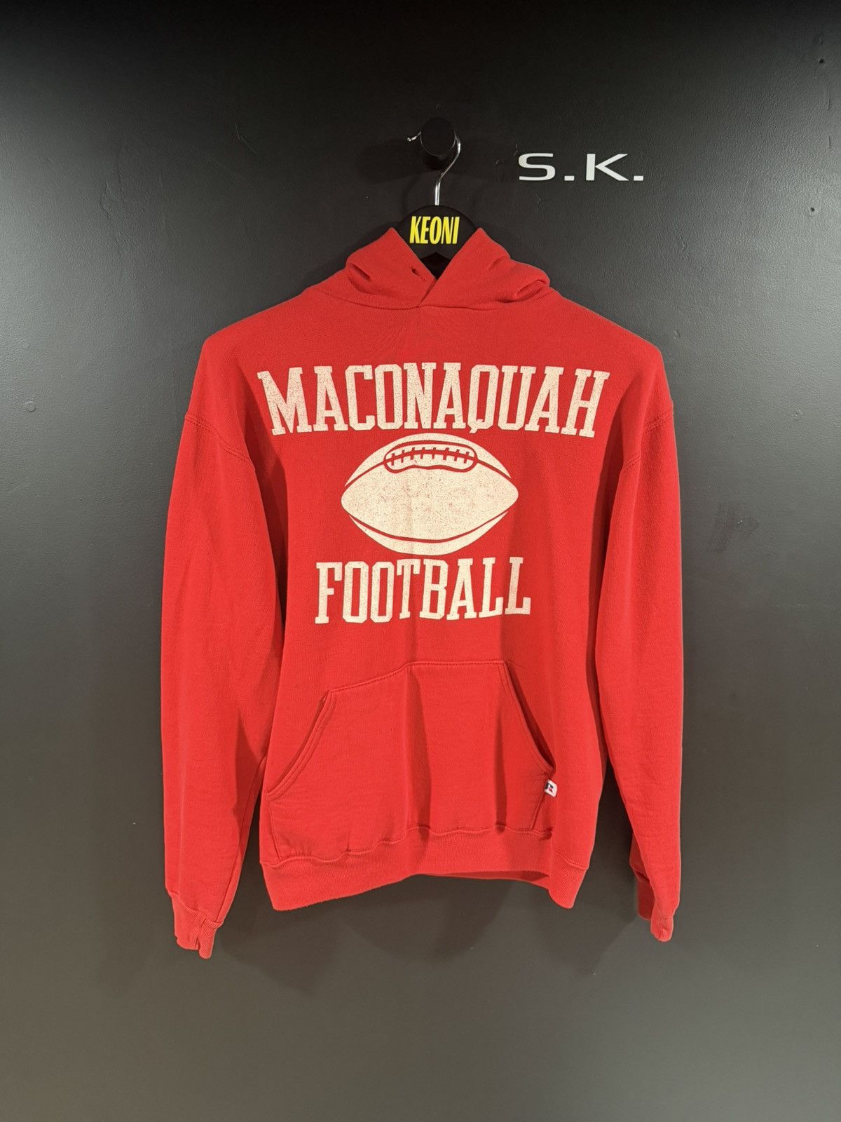 Vintage 1990s Vintage Maconaquah Football Grunge Distressed Hoodie L Size US L / EU 52-54 / 3 - 1 Thumbnail