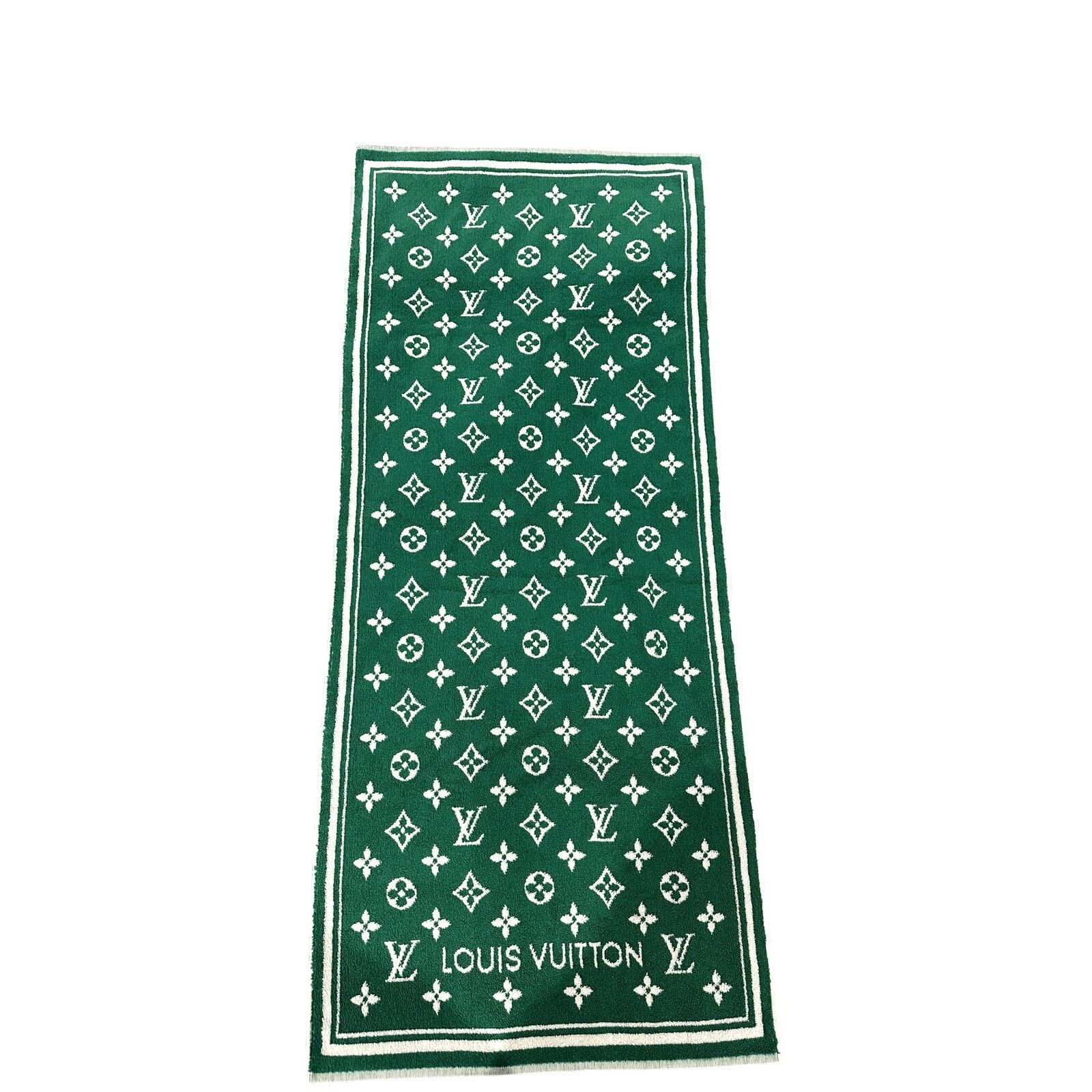 Louis Vuitton LOUIS VUITTON BeachBathTowel MonogramGreenReversibleEUCw/BOX Size ONE SIZE - 7 Thumbnail