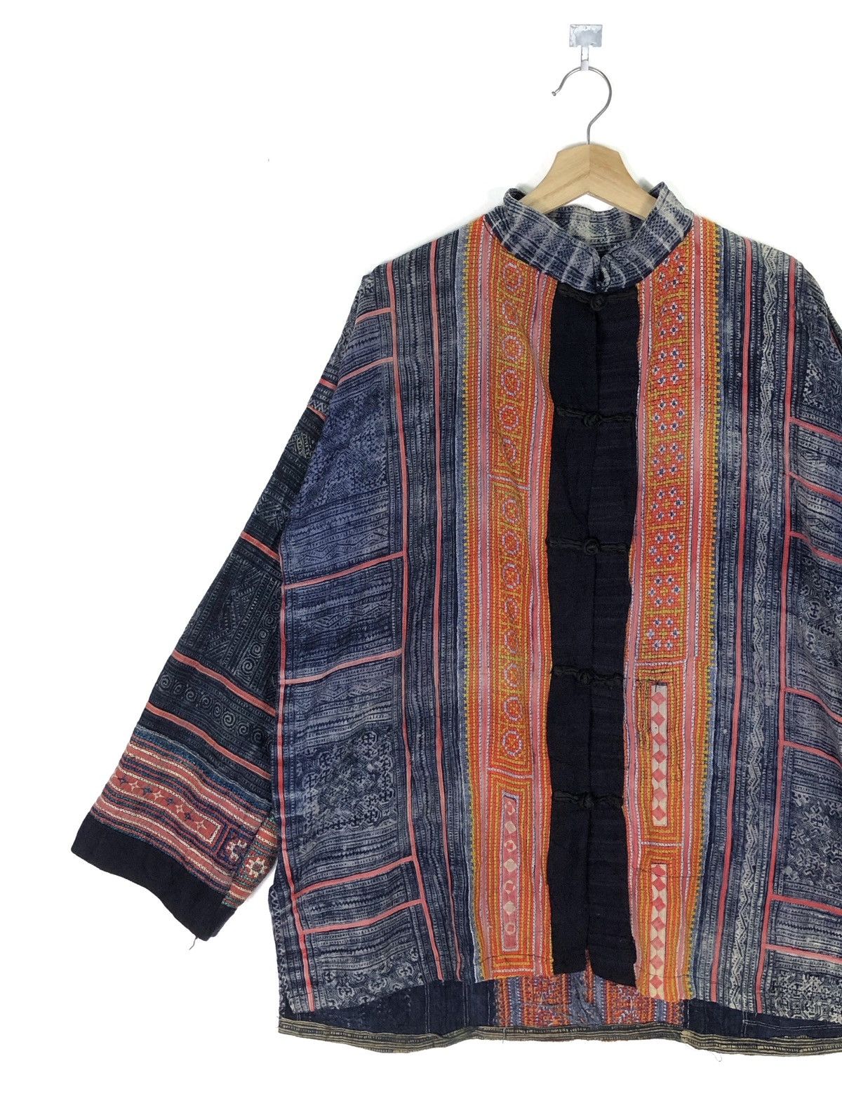 VINTAGE BOHO STYLE EMBROIDERY PATCHWORK HANDMADE JACKET
