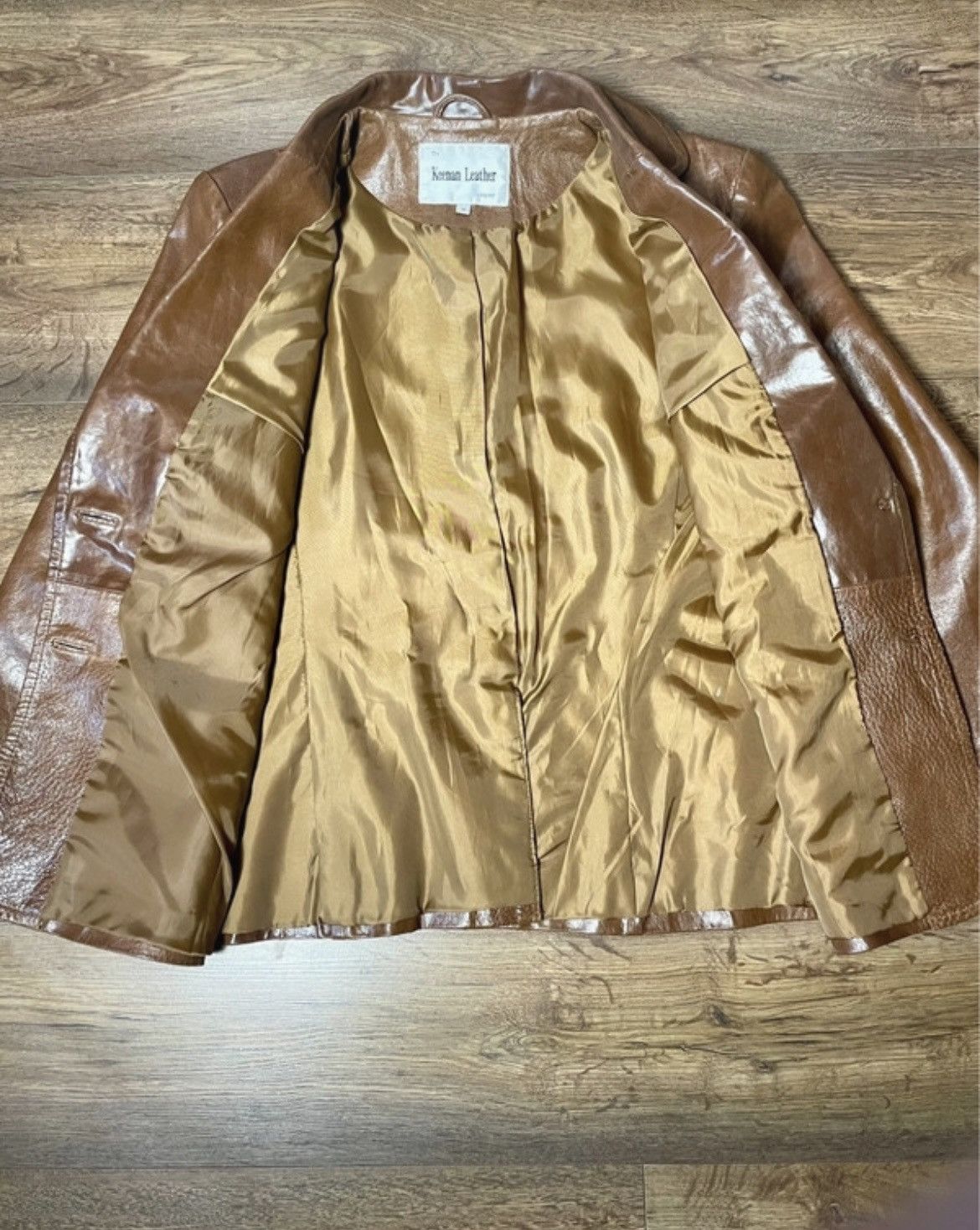 Vintage Vintage Women's Leather Jacket Keenan Leather Size L / US 10 / IT 46 - 6 Thumbnail