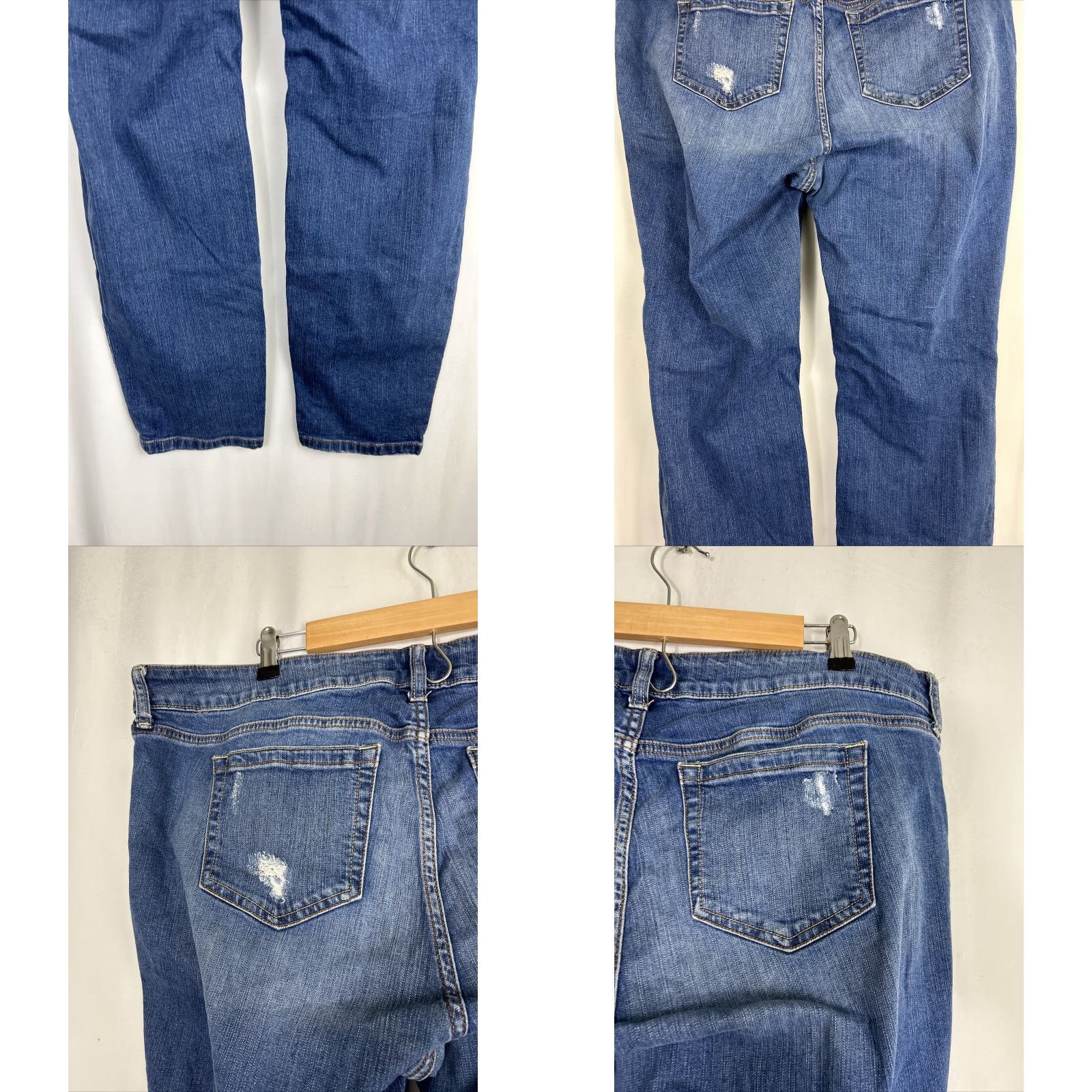 Torrid Torrid Jeans Women Distressed 5-Pocket Denim High Rise Stretch Blue 31 Inseam 20 Size 42" / US 20 - 8 Thumbnail