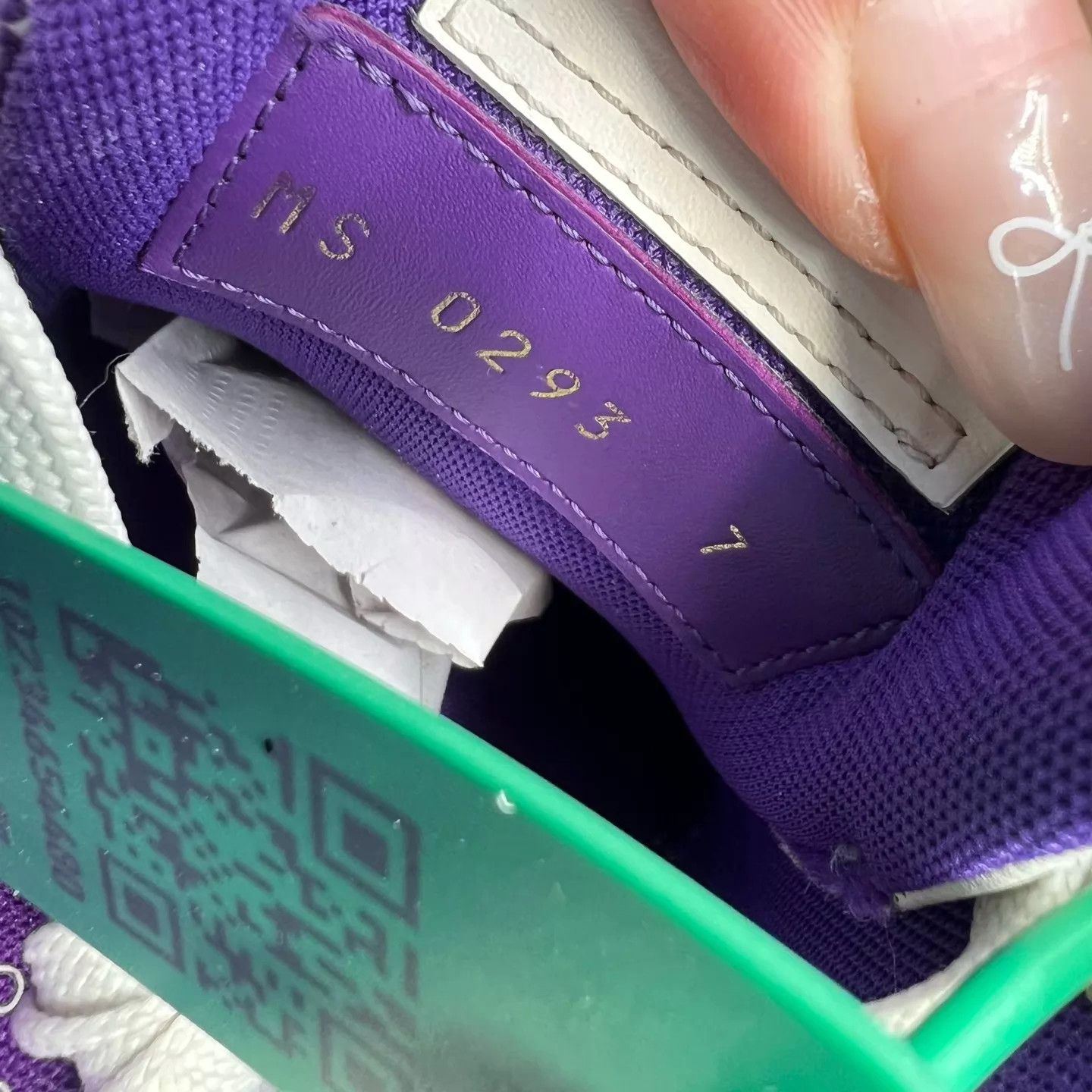 Louis Vuitton LV Trainer White Purple 41 Size US 8 / EU 41 - 8 Thumbnail