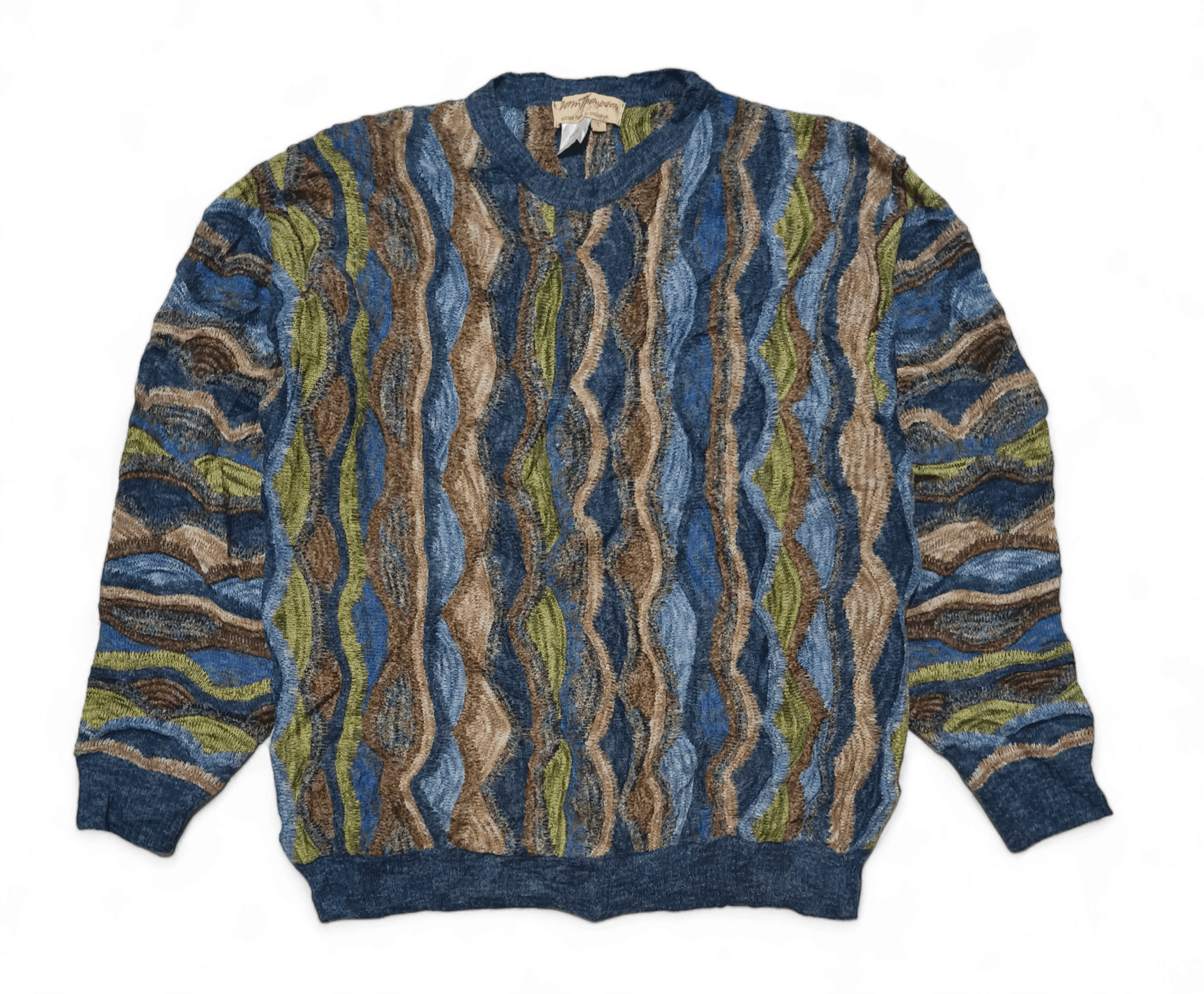 Norm Thompson Vintage NORM THOMPSON Coogi Inspired Notorious Knit Sweater Size US L / EU 52-54 / 3 - 2 Thumbnail