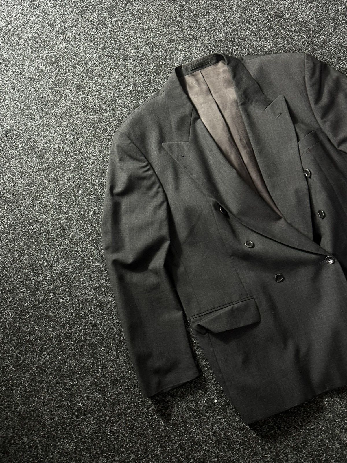 Hugo Boss × Loro Piana × Vintage 🚨 vintage Loro Piana Blazer Hugo Boss Jacket gray 100% lana Size US L / EU 52-54 / 3 - 2 Thumbnail