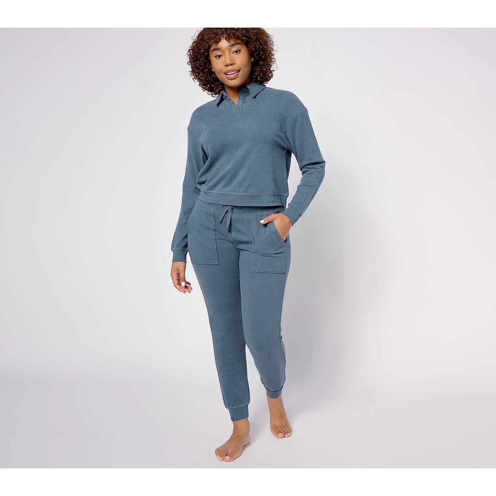 & Other Stories Barefoot Dreams Malibu Collect Brushed Fleece Set 3X A612252 Size 4XL / US 24-26 - 1 Preview