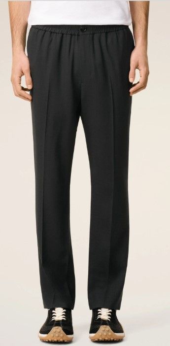 AMI AMI Paris Elasticated Waistband Straight-Leg Trousers Size US 30 / EU 46 - 1 Thumbnail