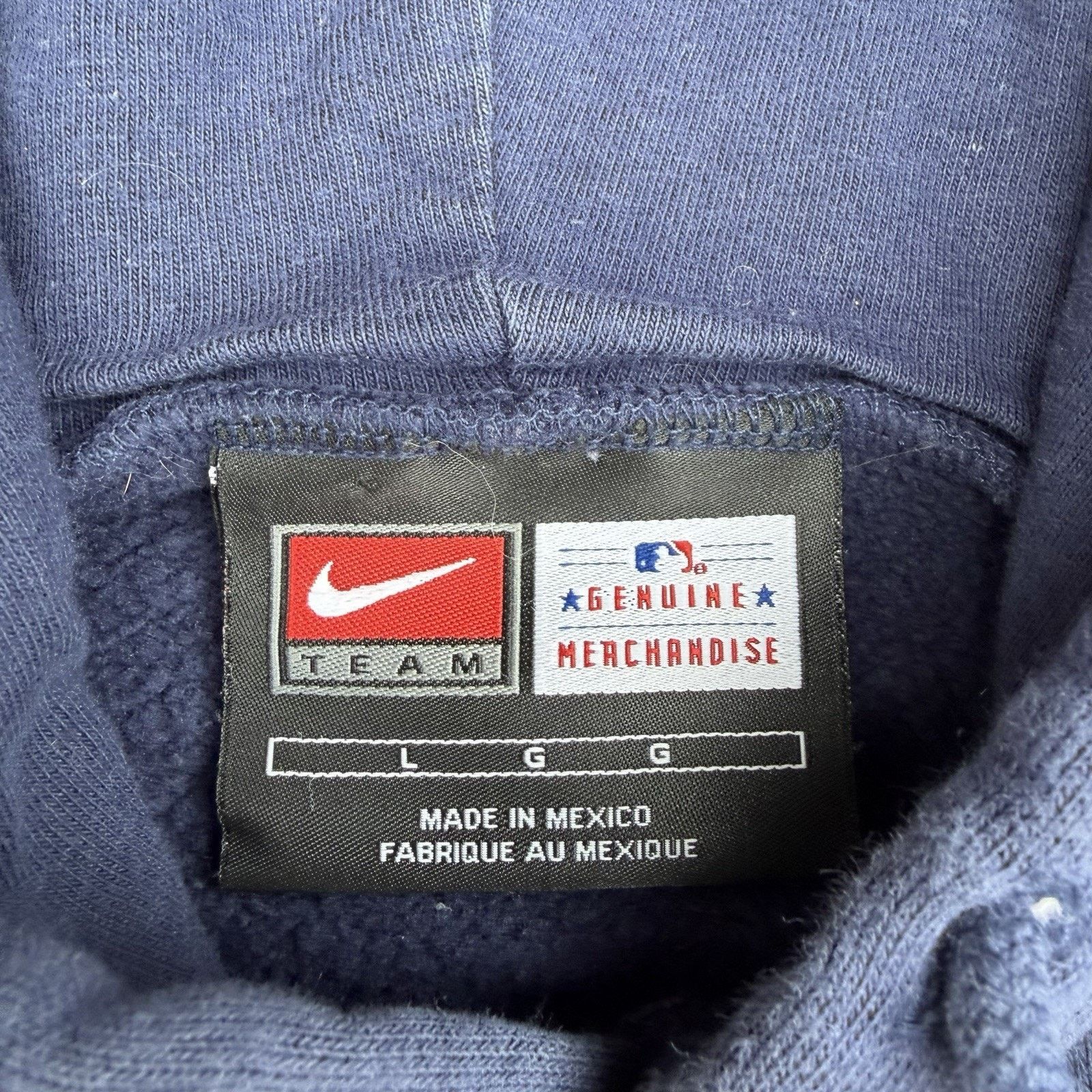 MLB × Nike × Vintage Vintage Nike New York Yankees Center Swoosh Check Hoodie Size US L / EU 52-54 / 3 - 4 Thumbnail