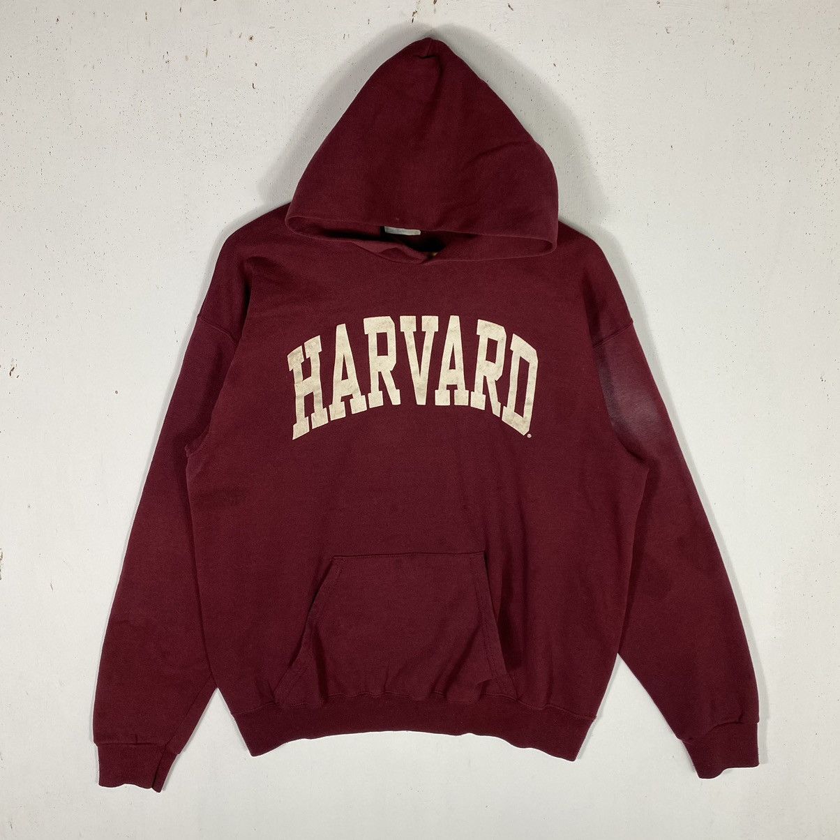 Vintage VINTAGE 80's HARVARD UNIVERSITY PULLOVER HOODIE Size US L / EU 52-54 / 3 - 2 Thumbnail