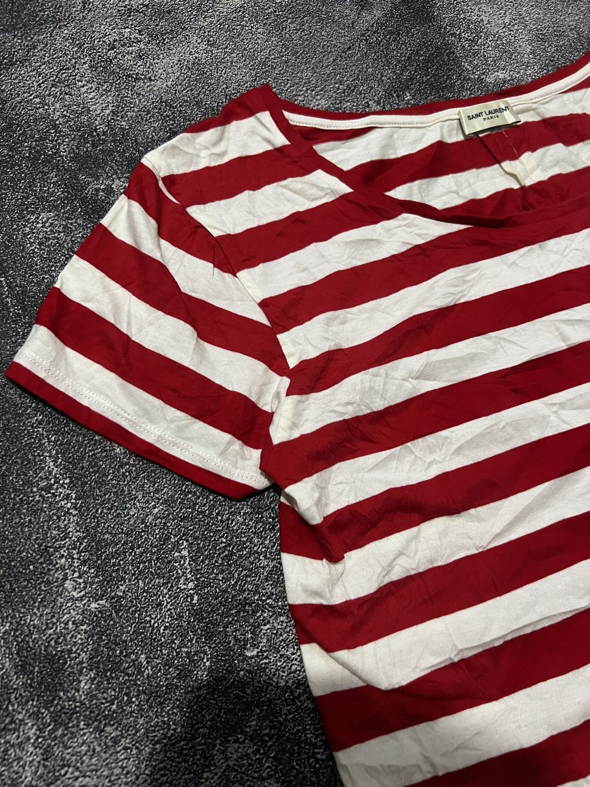 Saint Laurent Paris Saint Laurent SS14 Striped Shirt Size L / US 10 / IT 46 - 4 Thumbnail