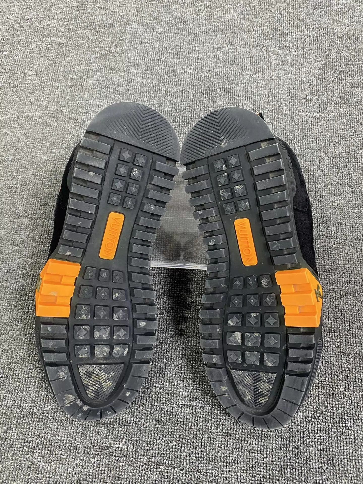Louis Vuitton LV black orange hiking sneakers 39.5 98 new Size US 6.5 / EU 39-40 - 6 Thumbnail